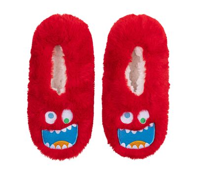 Monster Red Slipper Socks - 1 Pack