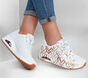 Skechers x JGoldcrown: Uno - Metallic Love, WHITE / GOLD, large image number 1