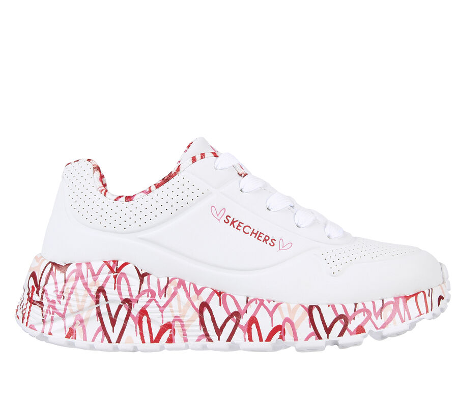 Skechers x JGoldcrown: Uno Lite - Lovely Luv, BLANCO / ROJO / ROSA, largeimage number 0