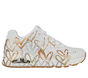 Skechers x JGoldcrown: Uno - Metallic Love, WHITE / GOLD, large image number 0