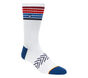 1 Pack Americana Stripe Crew Socks, BLANCA, large image number 0