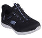 Skechers Slip-ins Waterproof: Summits - Best Choice, NEGRO / AZUL CLARO, large image number 4