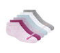 6 Pack No Show Cotton Socks, PINK, large image number 0