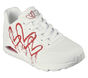 Skechers x JGoldcrown: Uno - Dripping In Love, BLANCO / ROJO, large image number 4