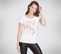 Skechers Apparel Feminista Vibes Tee Shirt, BLANCA, large image number 0