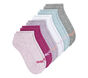 6 Pack No Show Cotton Socks, ROSA, large image number 1