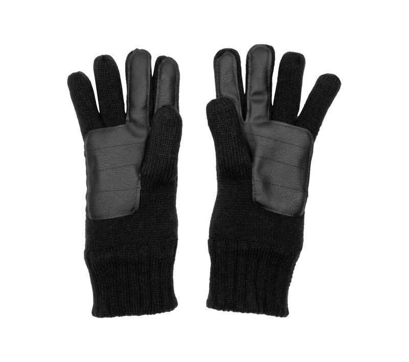 Contrast Knit Gloves - 1 Pair, NEGRO, largeimage number 0