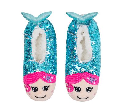 Mermaid Floral Slipper Socks - 1 Pack