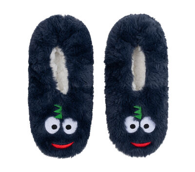 Dino Navy Slipper Socks - 1 Pack