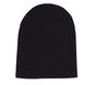 Merino Wool Beanie Hat, BLACK, large image number 0