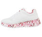 Skechers x JGoldcrown: Uno Lite - Lovely Luv, BLANCO / ROJO / ROSA, large image number 3