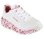 Skechers x JGoldcrown: Uno Lite - Lovely Luv, BLANCO / ROJO / ROSA, large image number 4