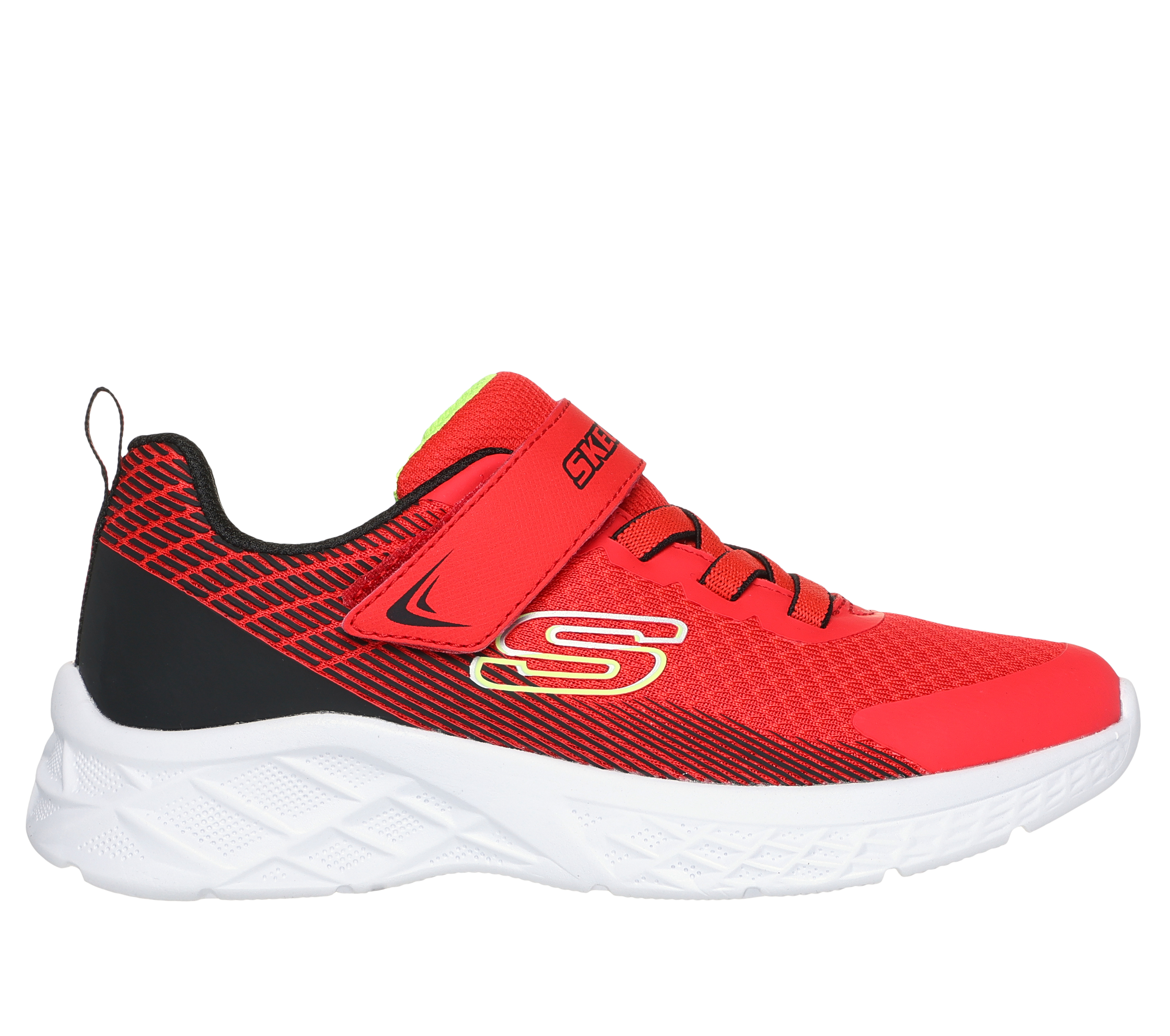 Skechers niño Microspec II - Zovrix en Rojo/Negro, talla 28