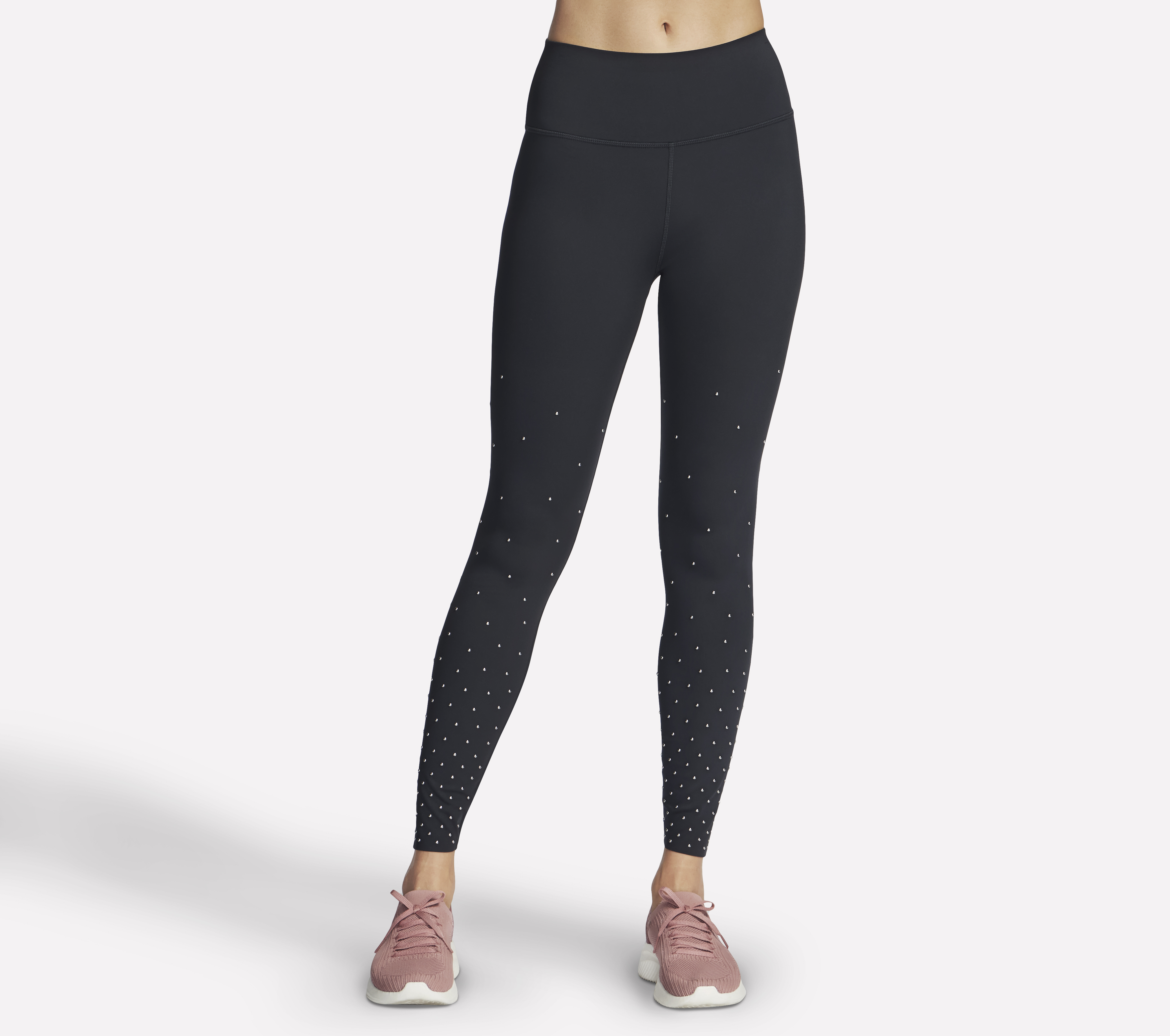 Skechers GO WALK Shine FL High Waist Legging en Negro, talla Media