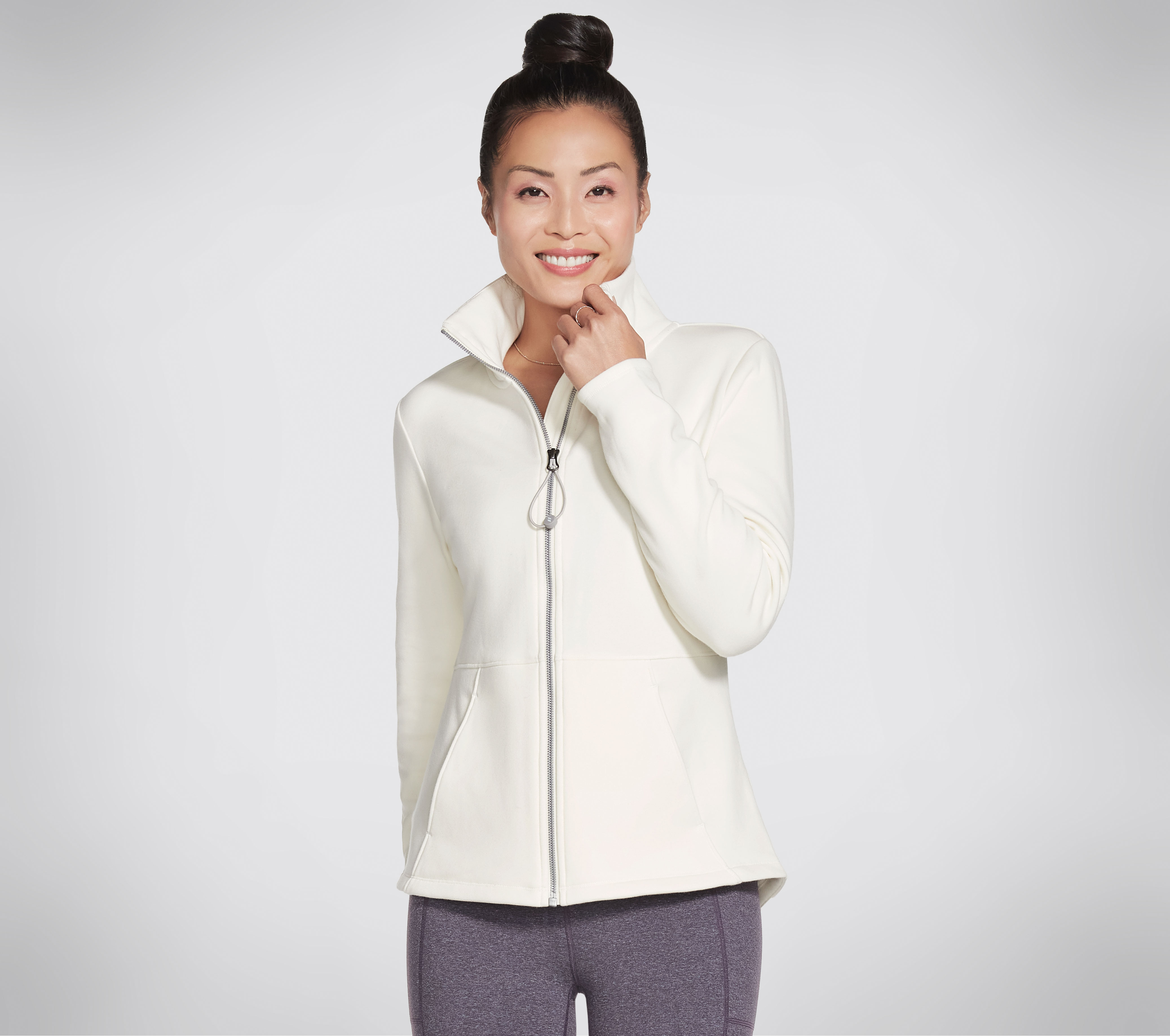 Skechers GO SNUGGLE chaqueta en Rota Blanca, talla Pequeña