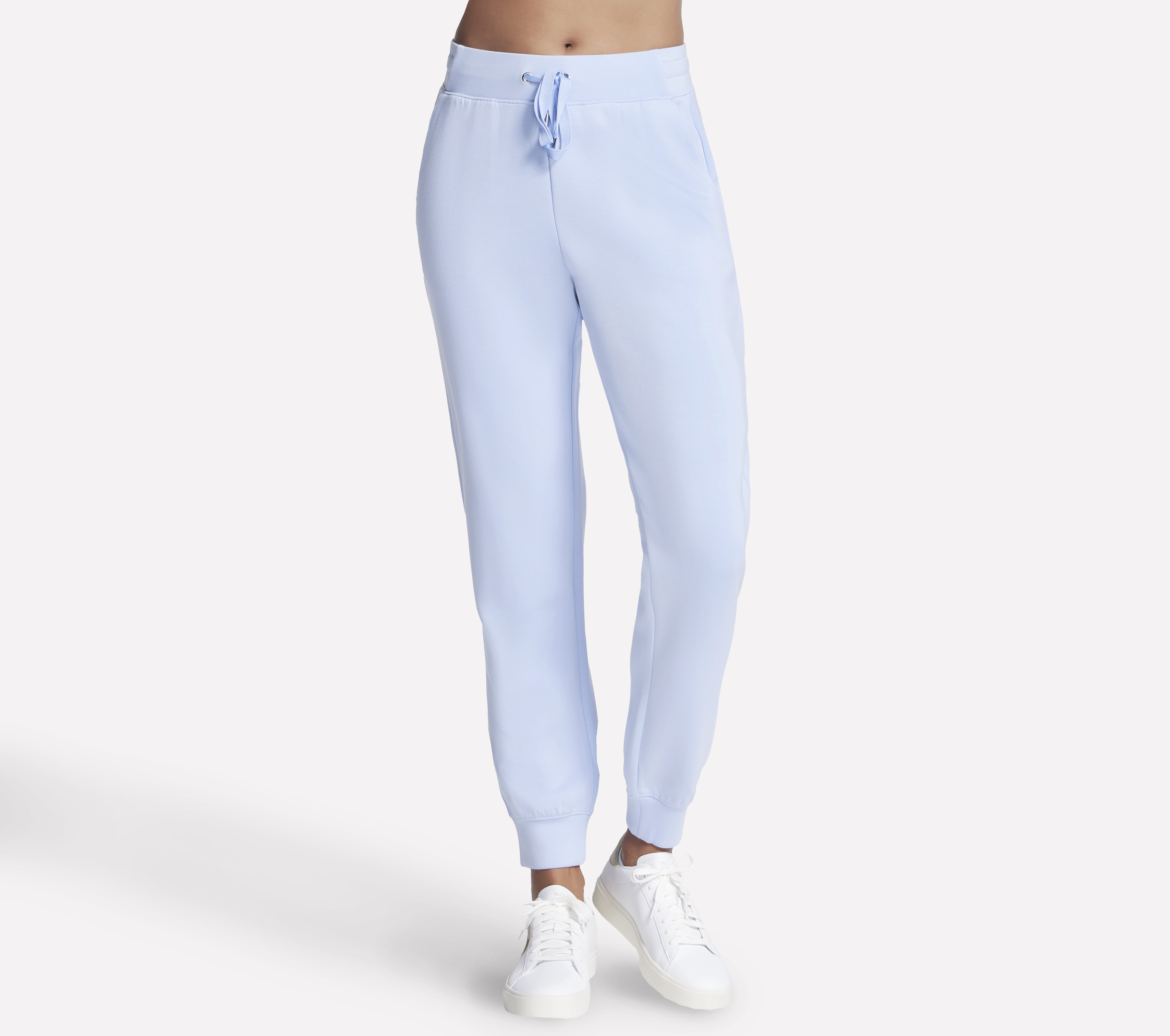 Skechers Skechluxe Elevate Jogger en Blanco/Lavanda, talla Pequeña