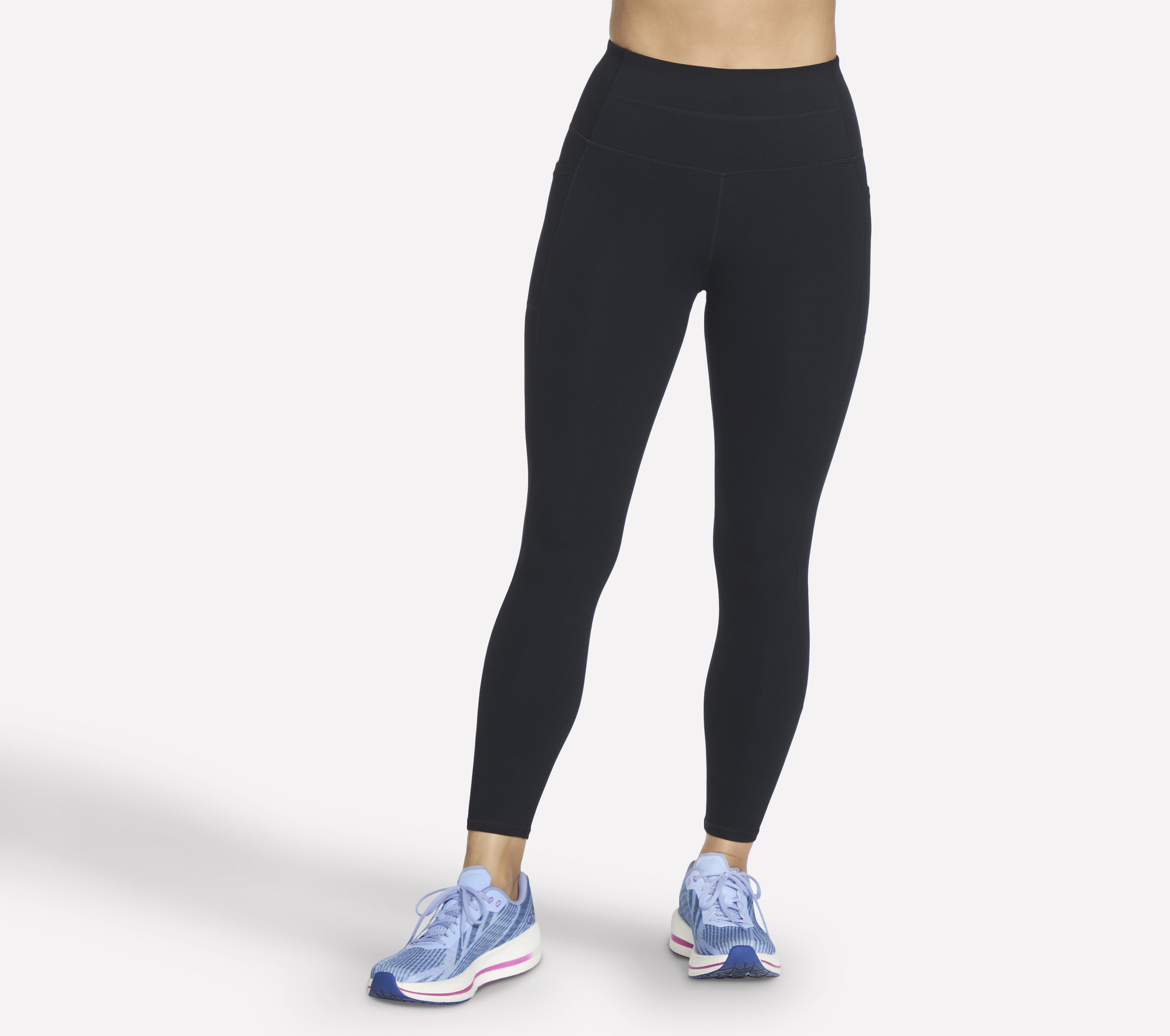 Skechers GO WALK High Waist 7/8 Legging en Negro, talla Pequeña