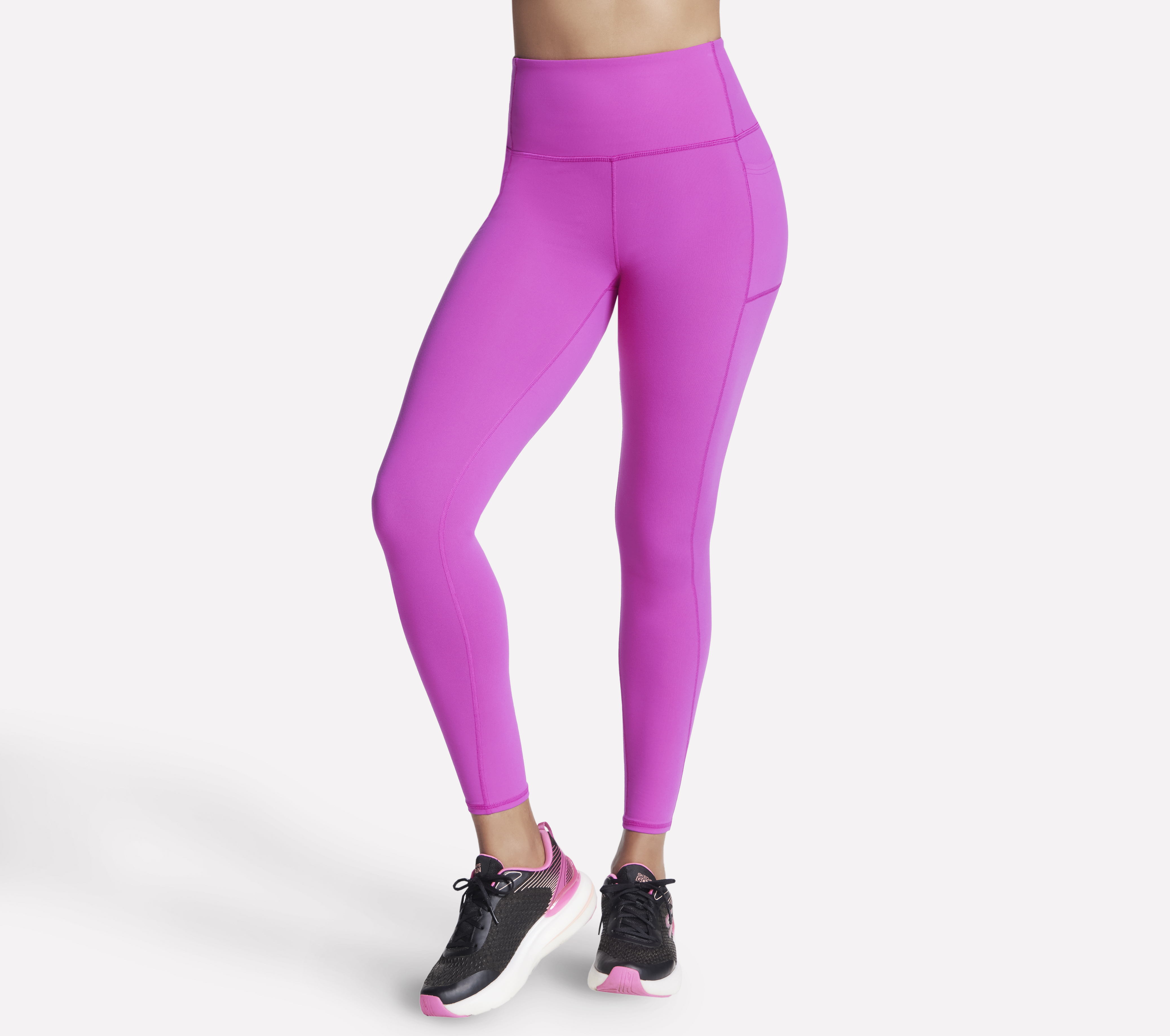 Skechers GO WALK High Waist Legging en Rosa/Morado, talla 2XL