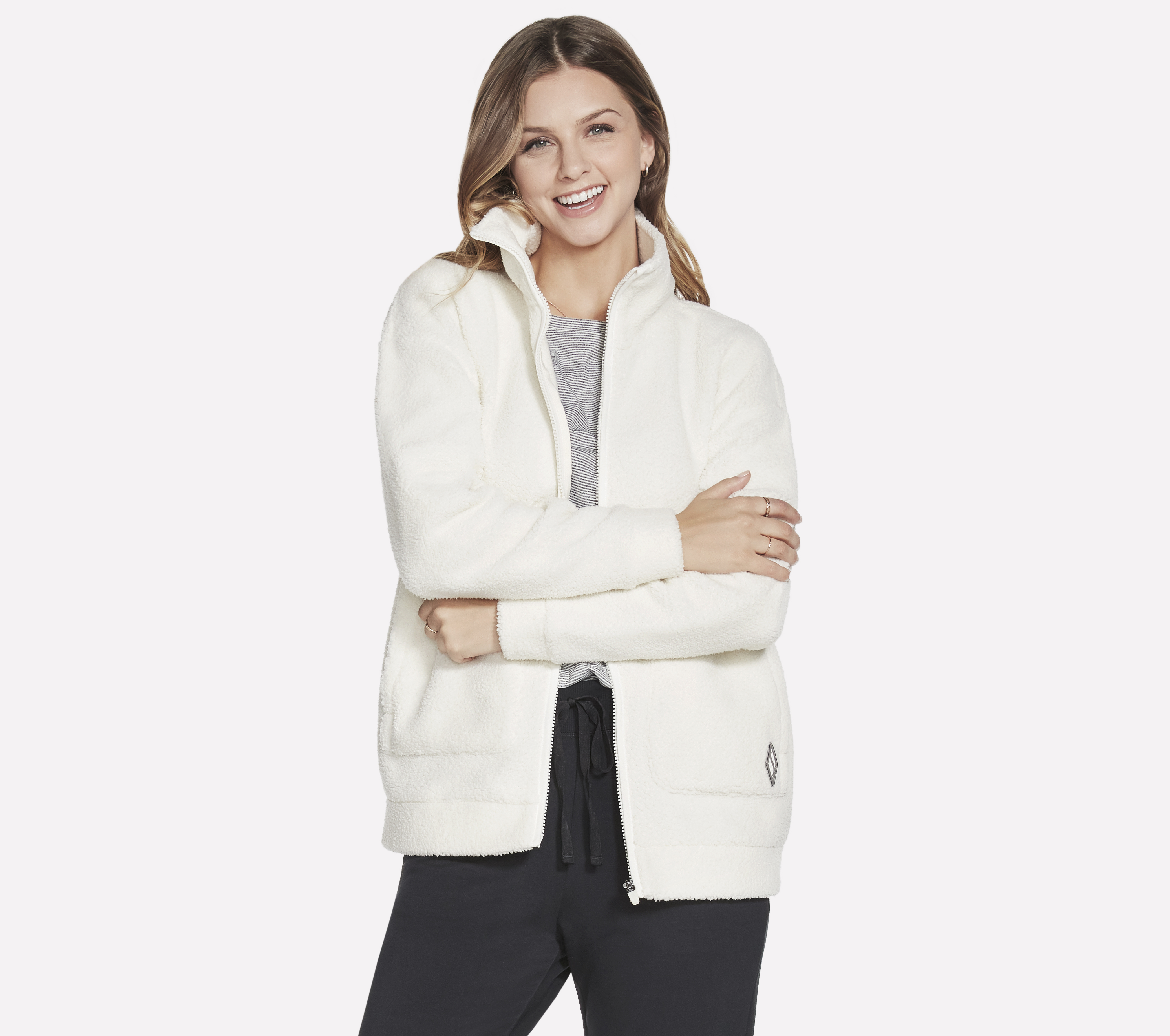 Skechers Downtime chaqueta en Rota Blanca, talla Media