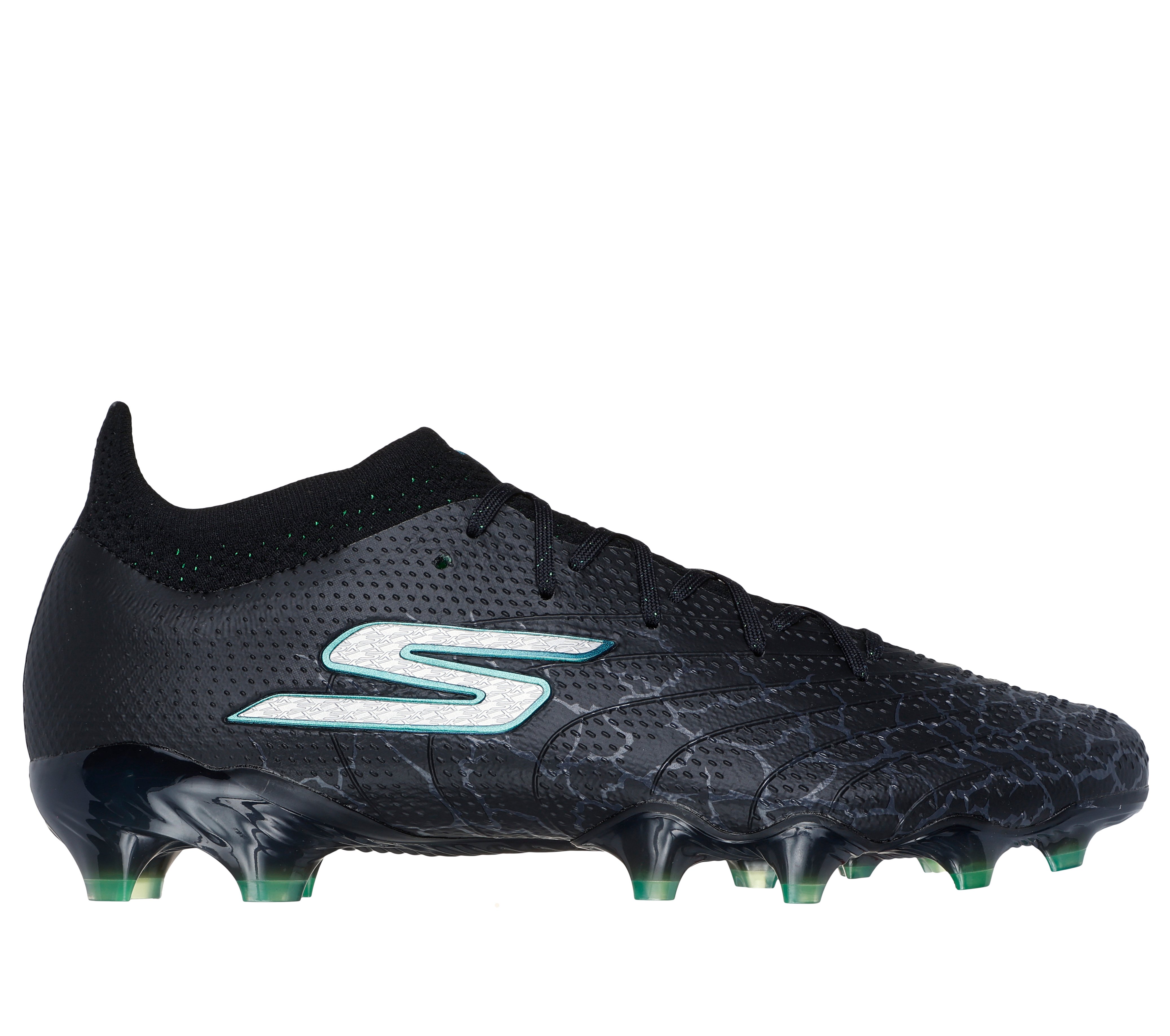 Skechers SKX_ 1.5 Elite FG en Negro/Plata, talla 41