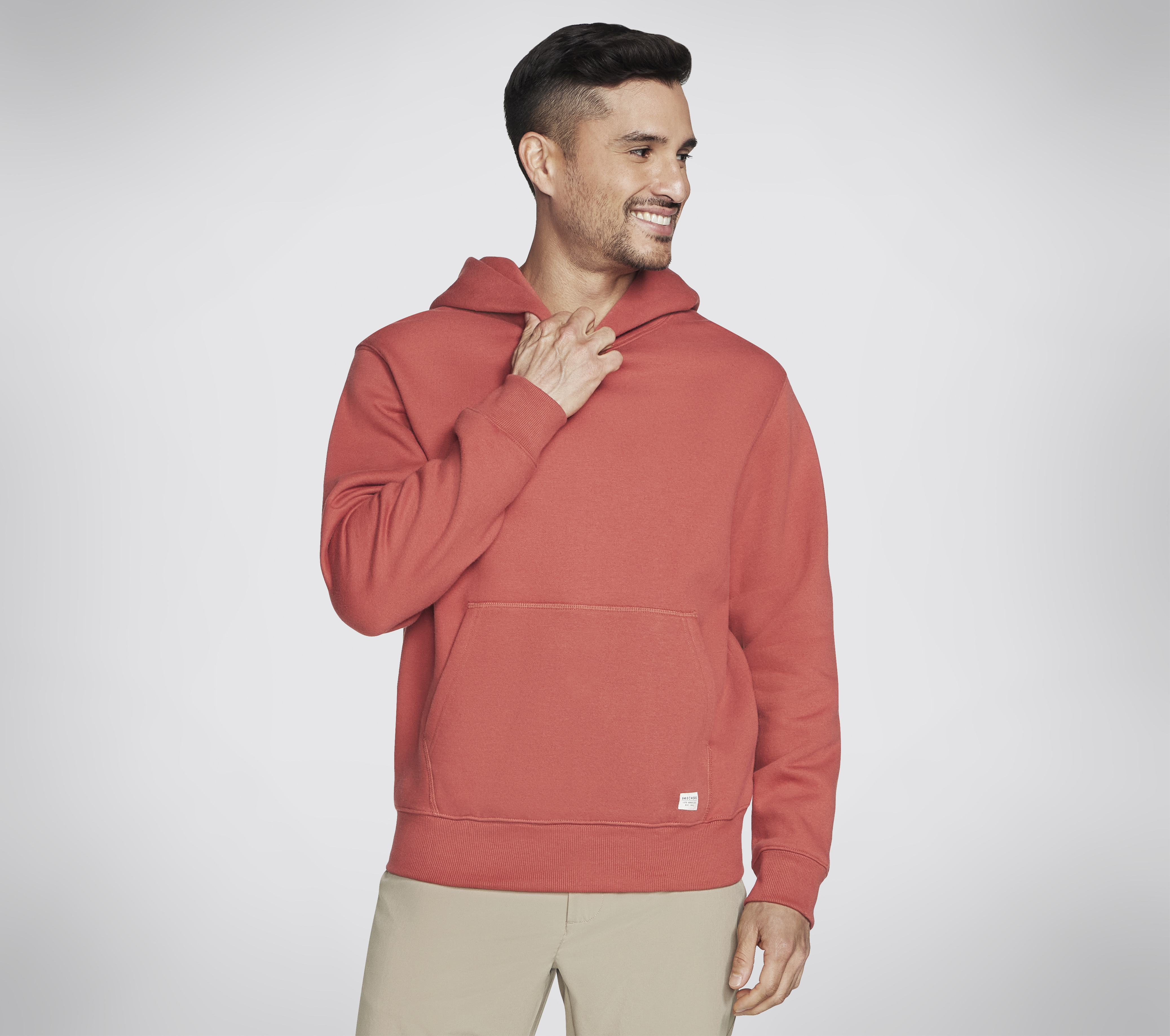 Skechers Skech-Sweats Classic sudadera en Ladrillo, talla Media