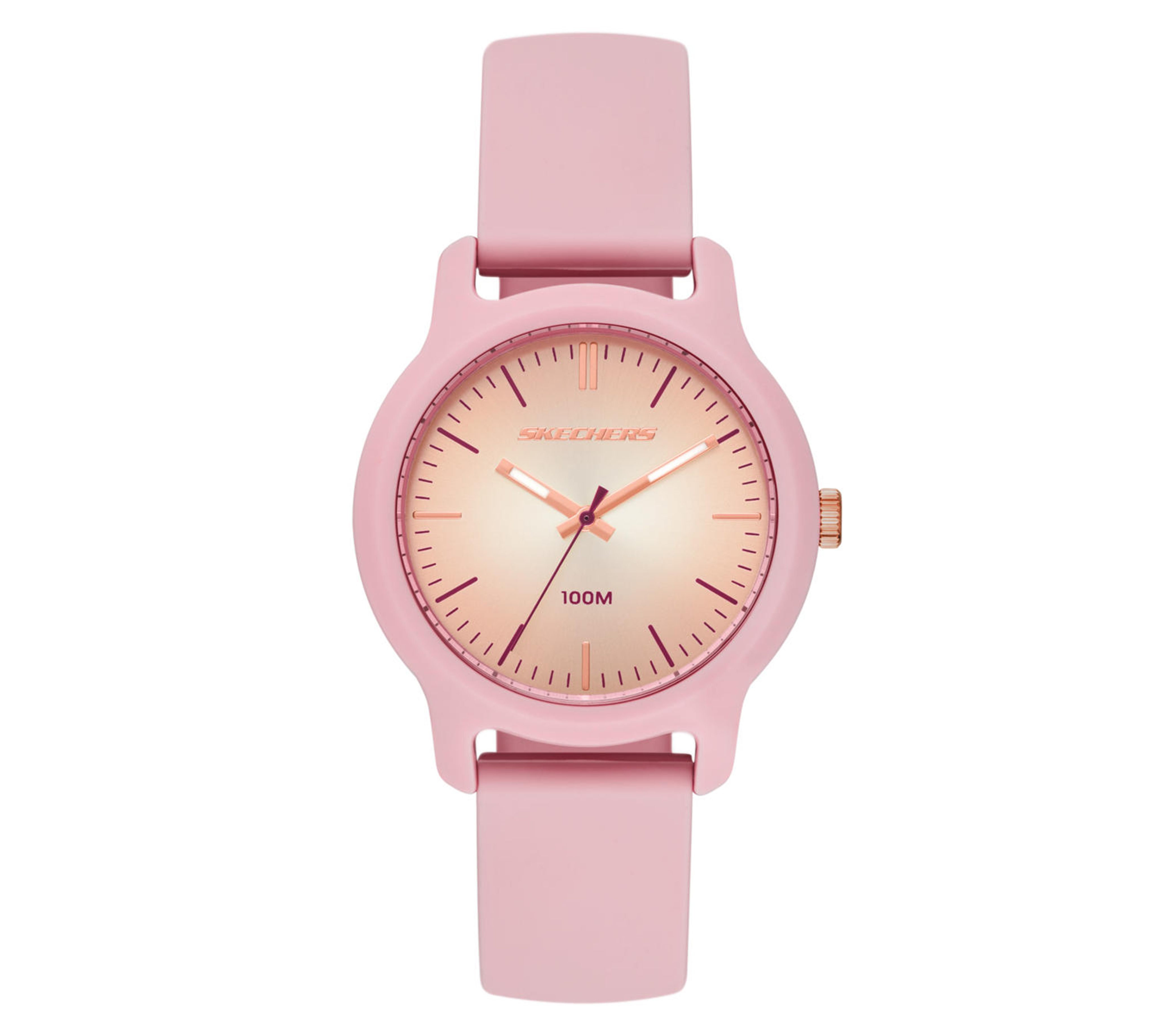 Skechers Ostrom Gold Pink Burg reloj en Rosa