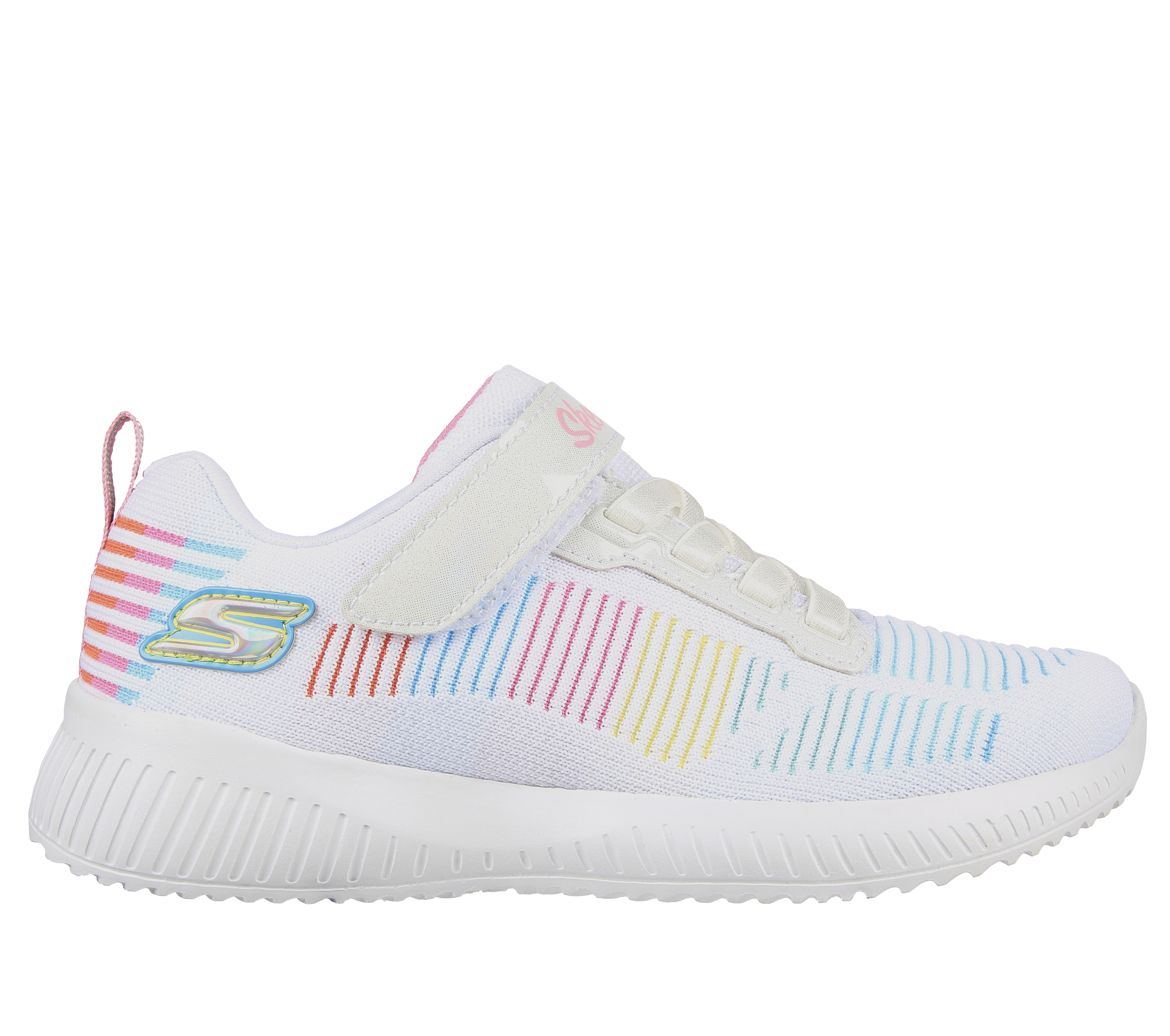 Skechers niña BOBS Sport Squad - Fresh Delight en Blanco, talla 29