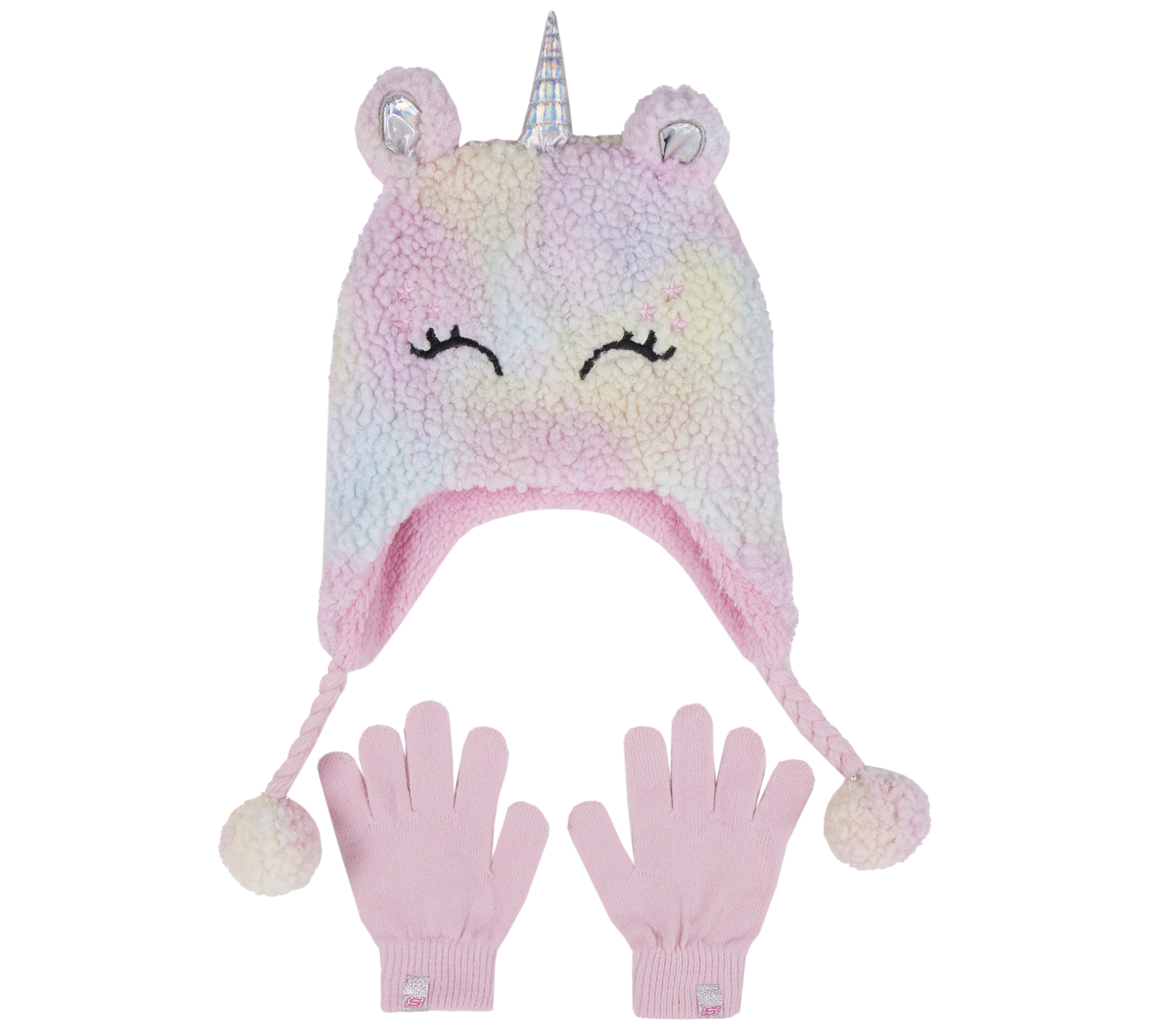 Skechers Sherpa Unicorn Hat and Glove Set