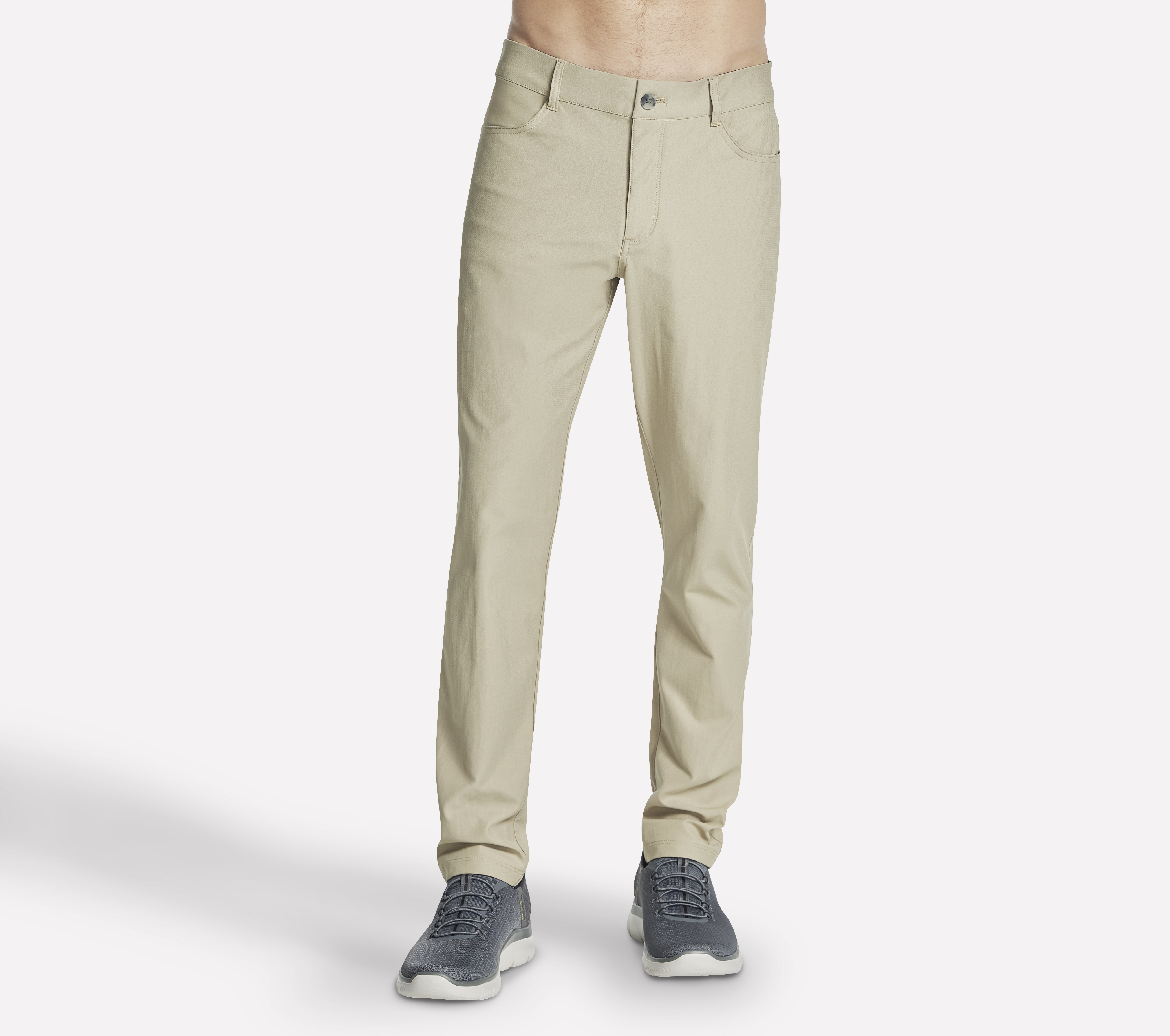 Skechers GO WALK Premium 5 Pocket Pant en Natural/Marrón, talla 48