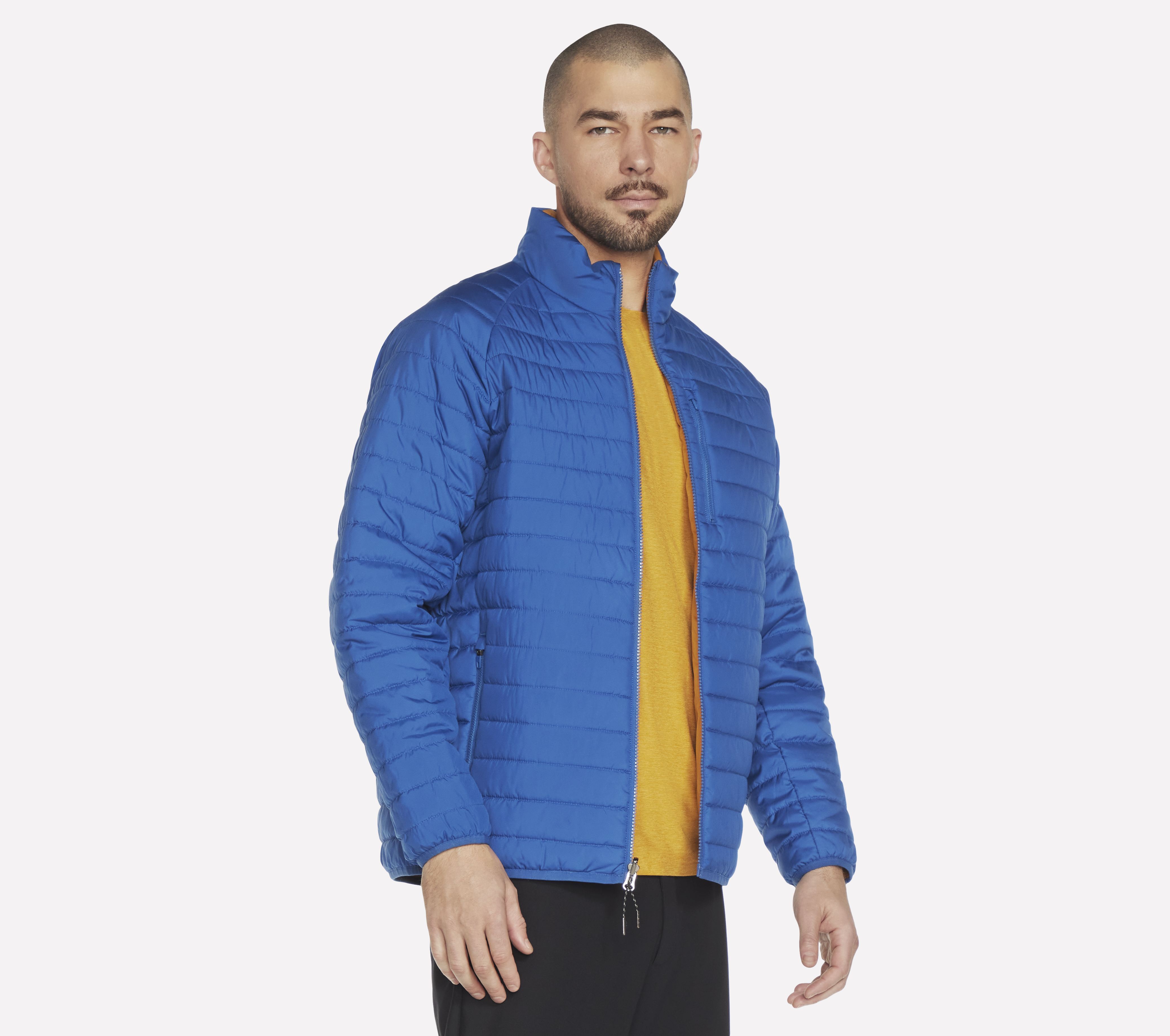 Skechers GO SHIELD Altitude Reversible chaqueta en Royal, talla 2XL