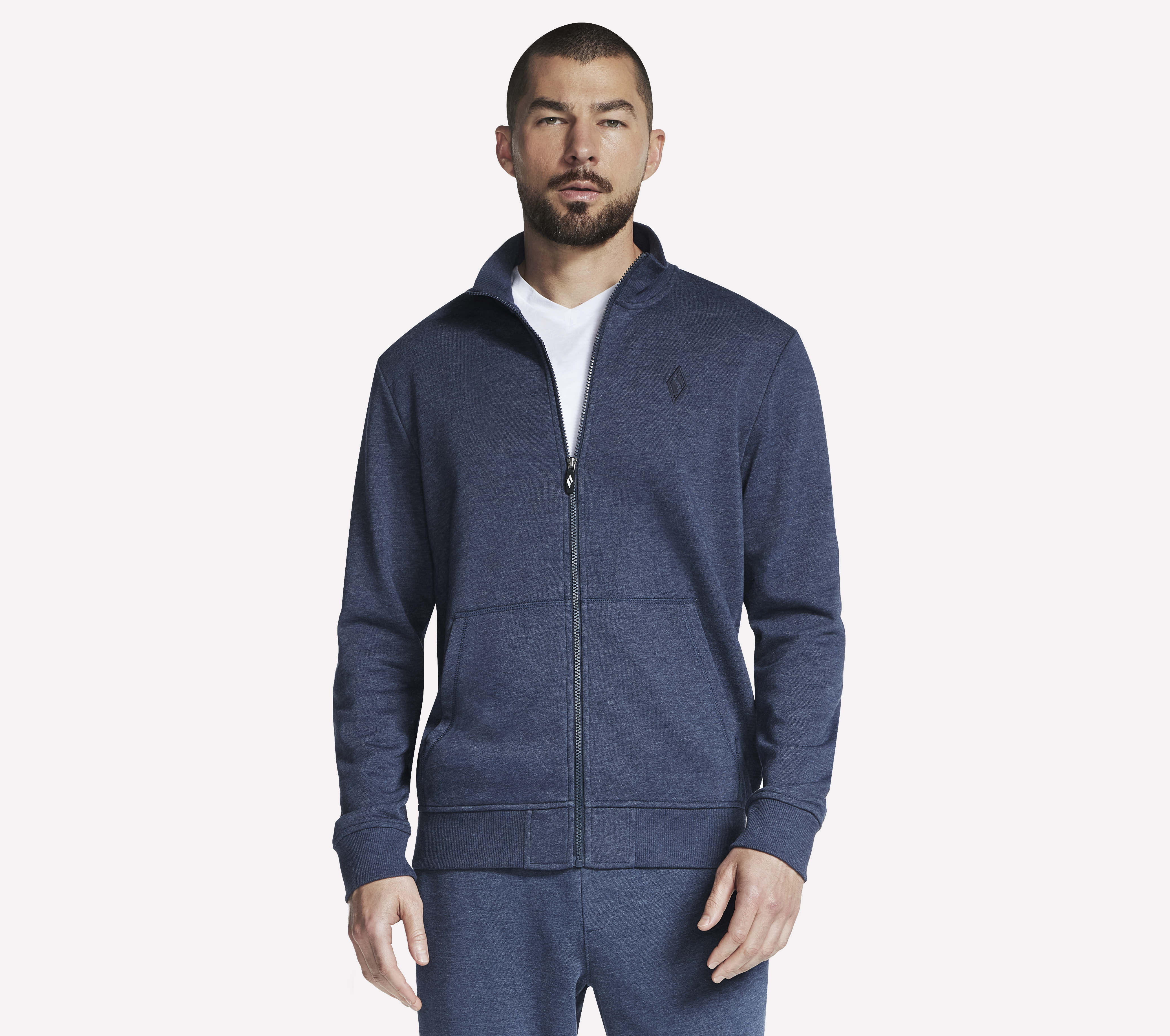 Skechers The Hoodless sudadera GO WALK Everywhere chaqueta en Navy, talla Media