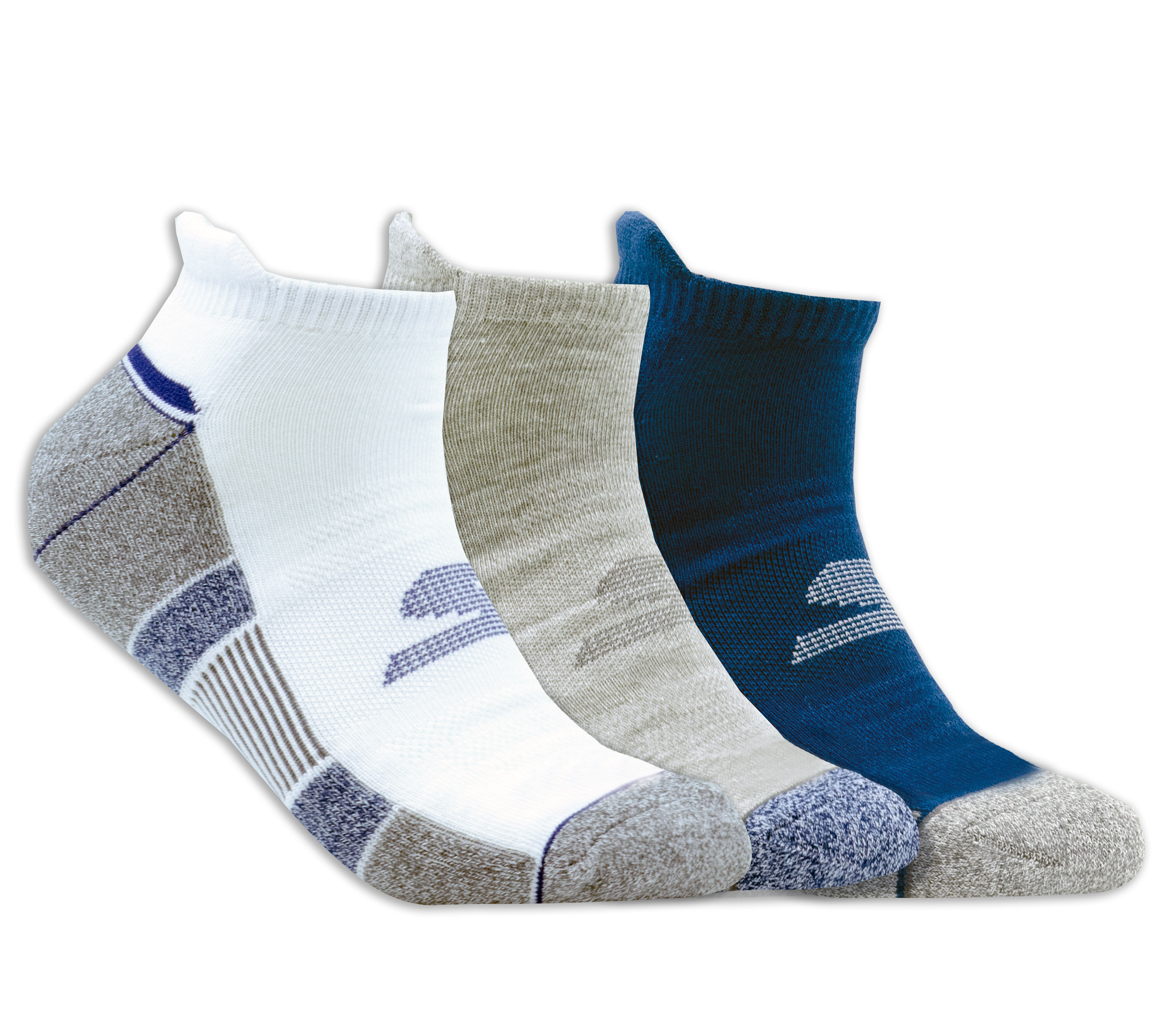 Skechers 3 Pack Half Terry Low Cut medias o calcetines? en Blanca, talla Grande