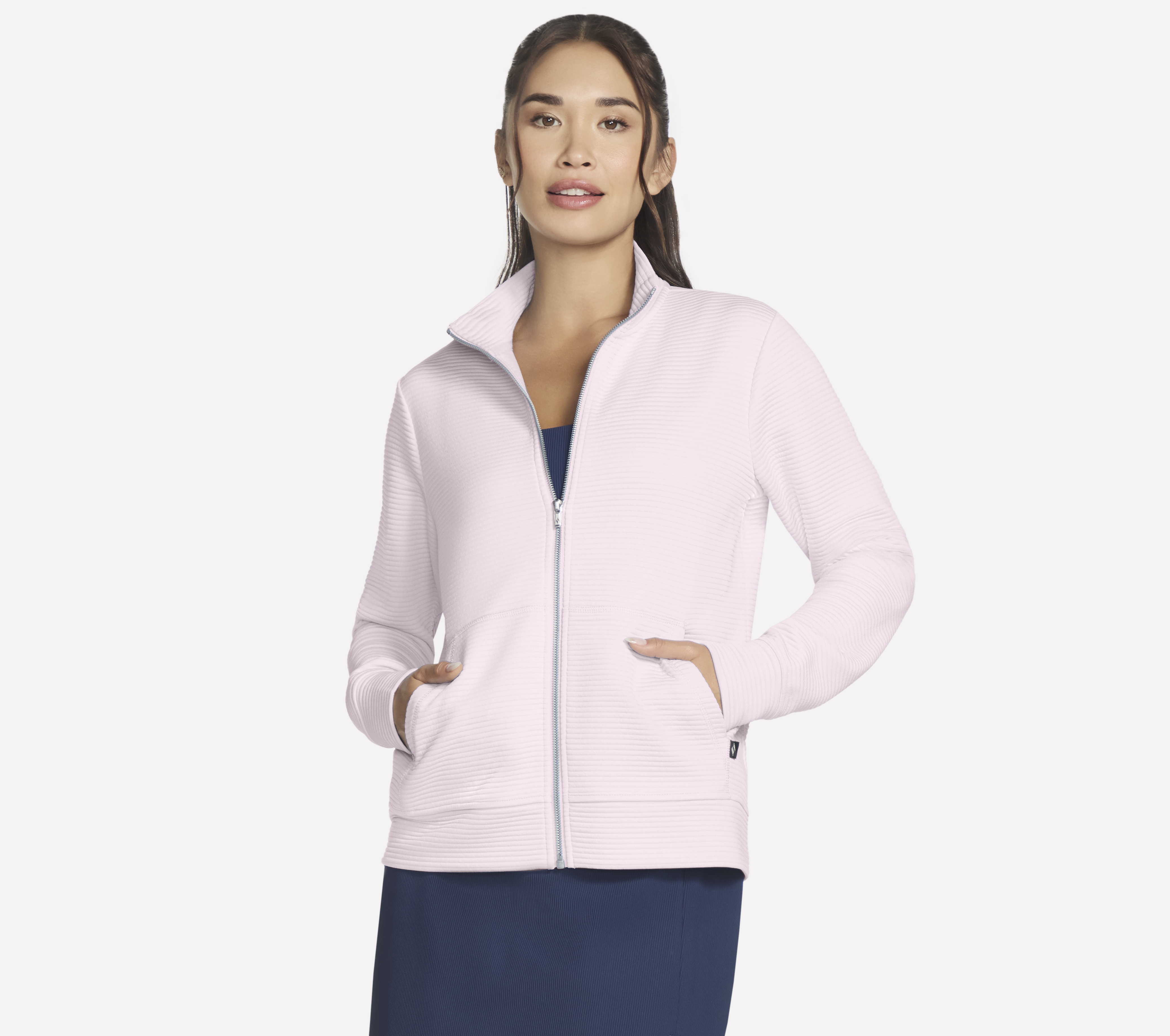 Skechers The Hoodless sudadera GO WALK Everywhere chaqueta en Lila, talla 2XL