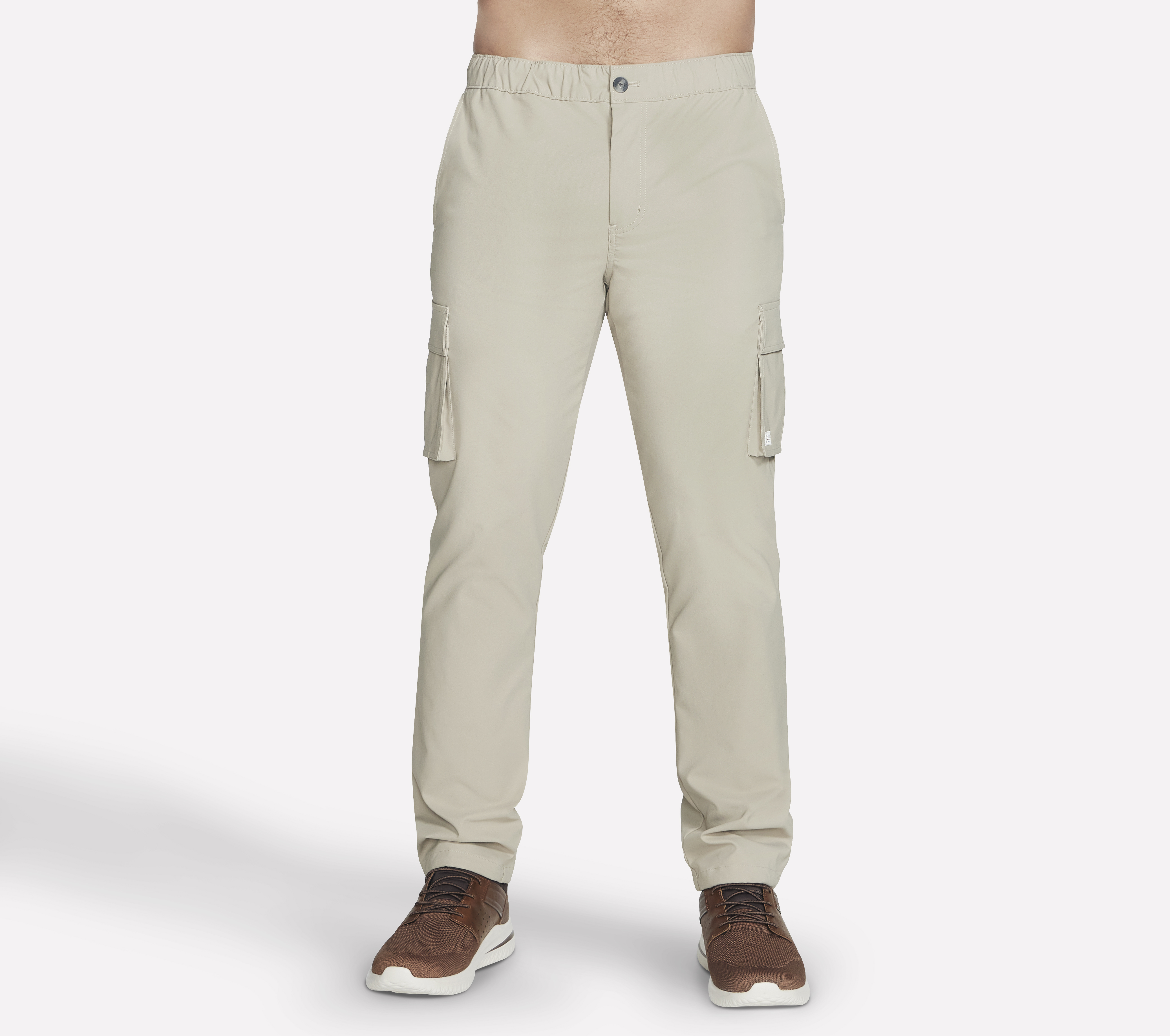 Skechers Twill Downtown Solid Cargo Pant en Natural, talla 2XL