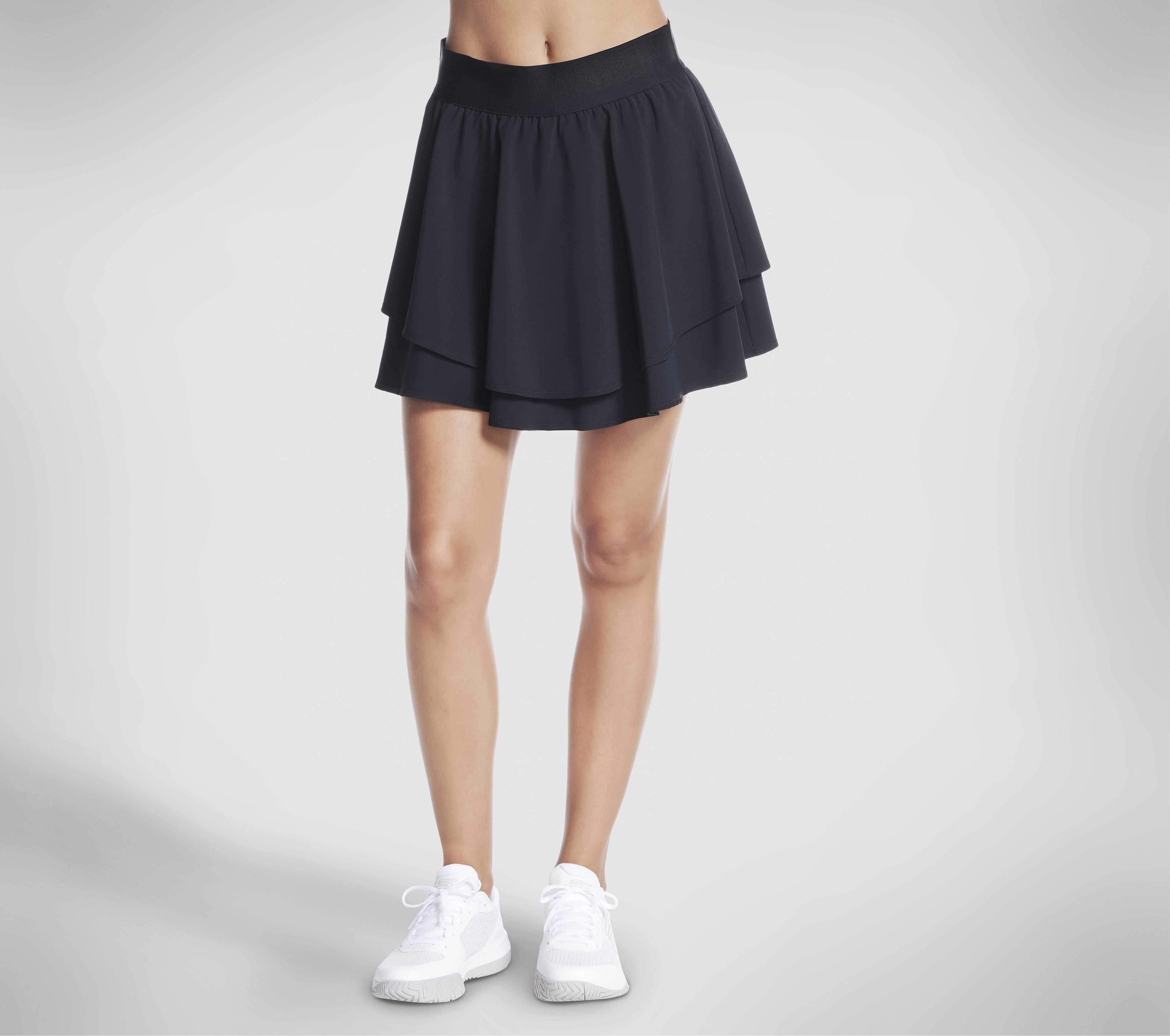 Skechers Sport Court Layered Skort en Negro, talla XL