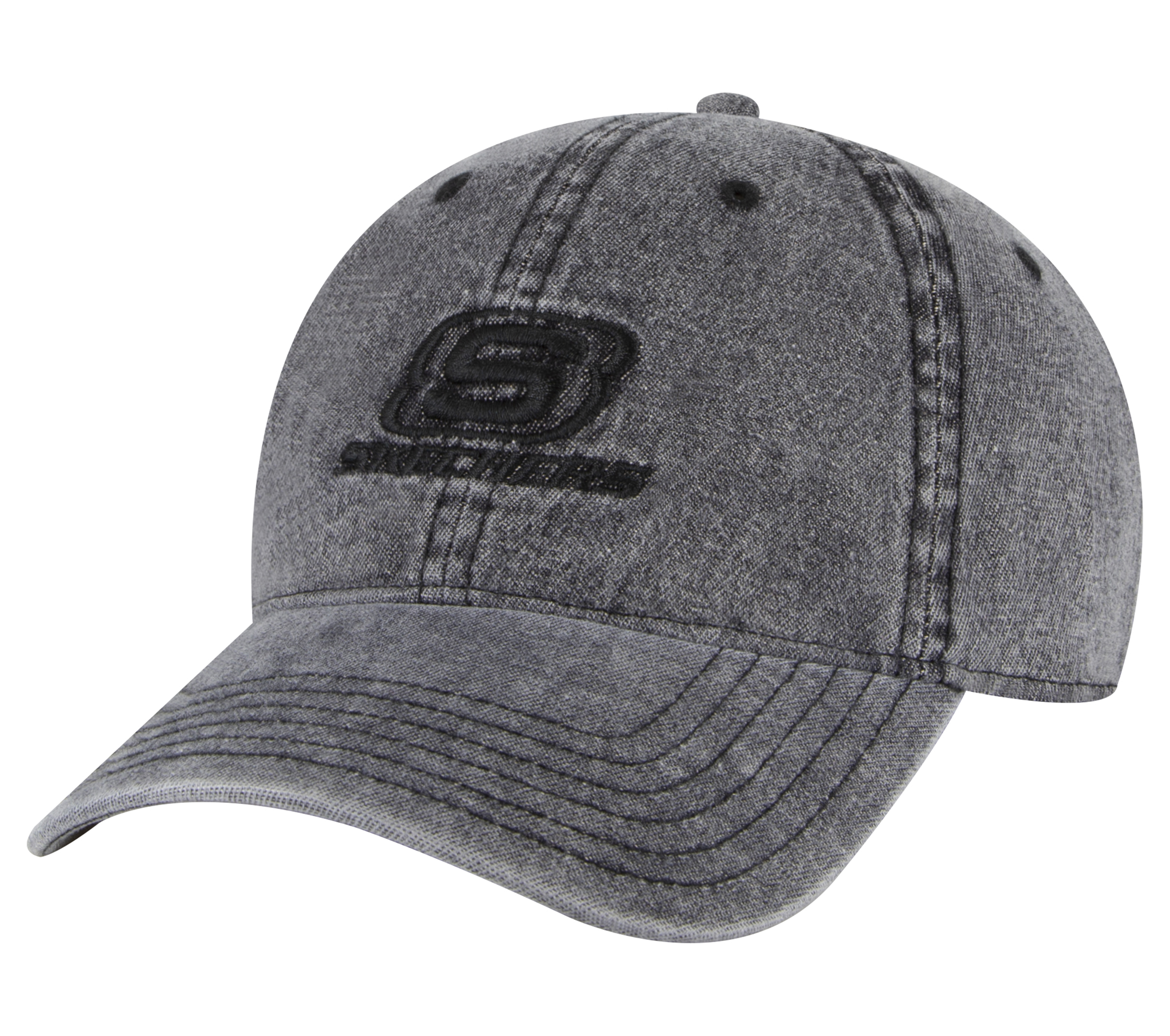 Skechers Denim Embroidered Hat en Negro