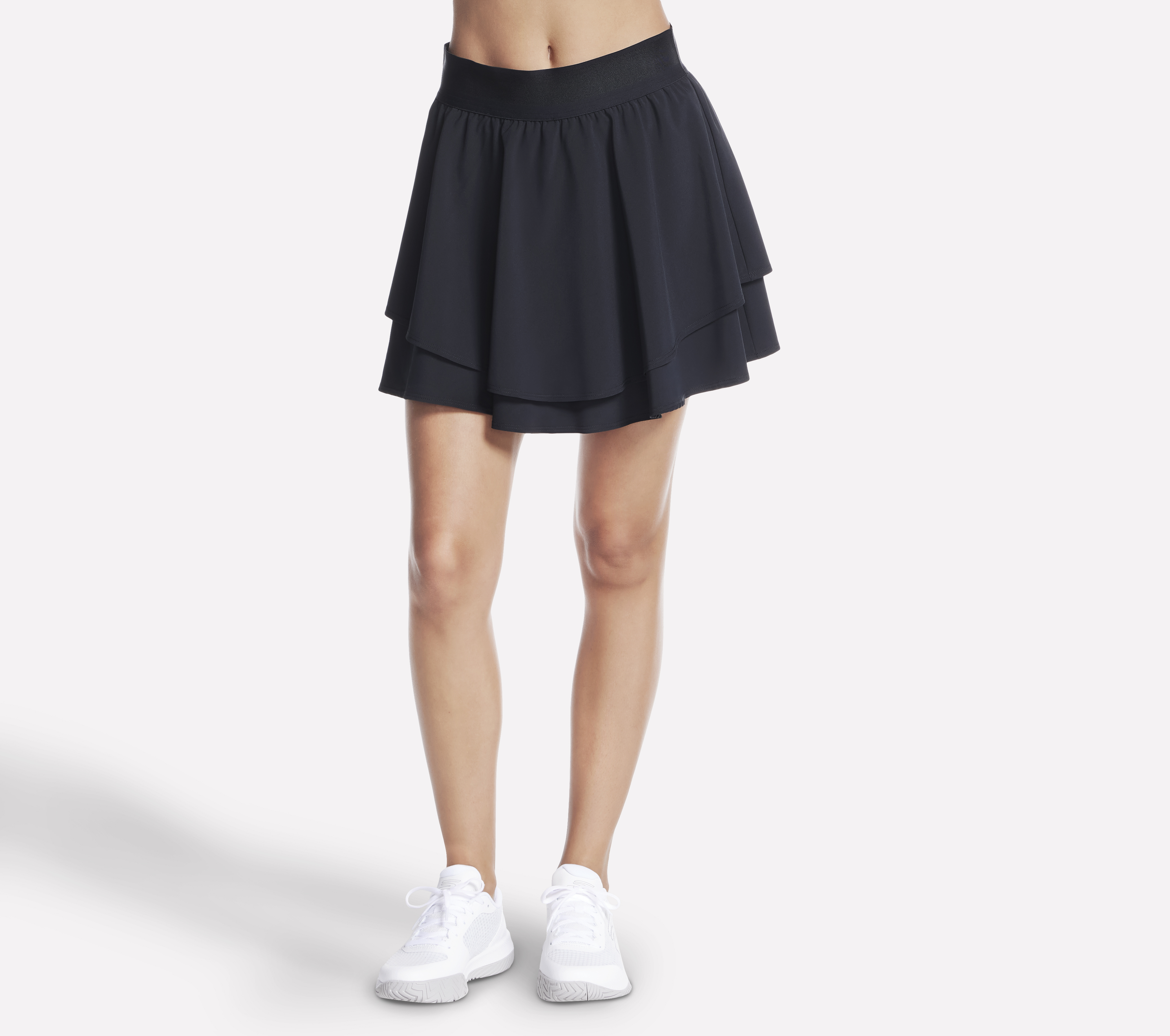 Skechers Sport Court Layered Skort en Negro, talla Media