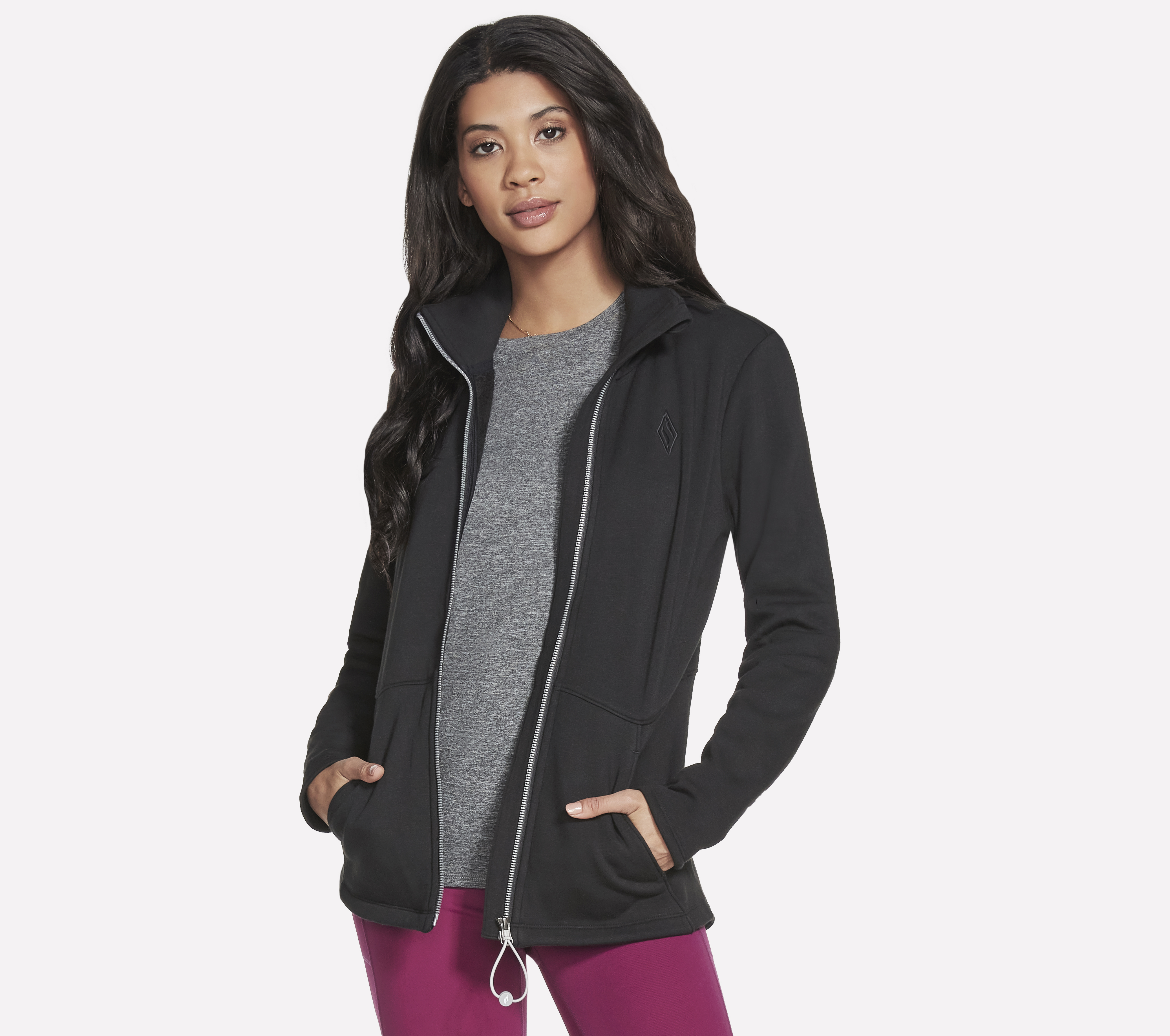 Skechers GO SNUGGLE chaqueta en Negro, talla XS