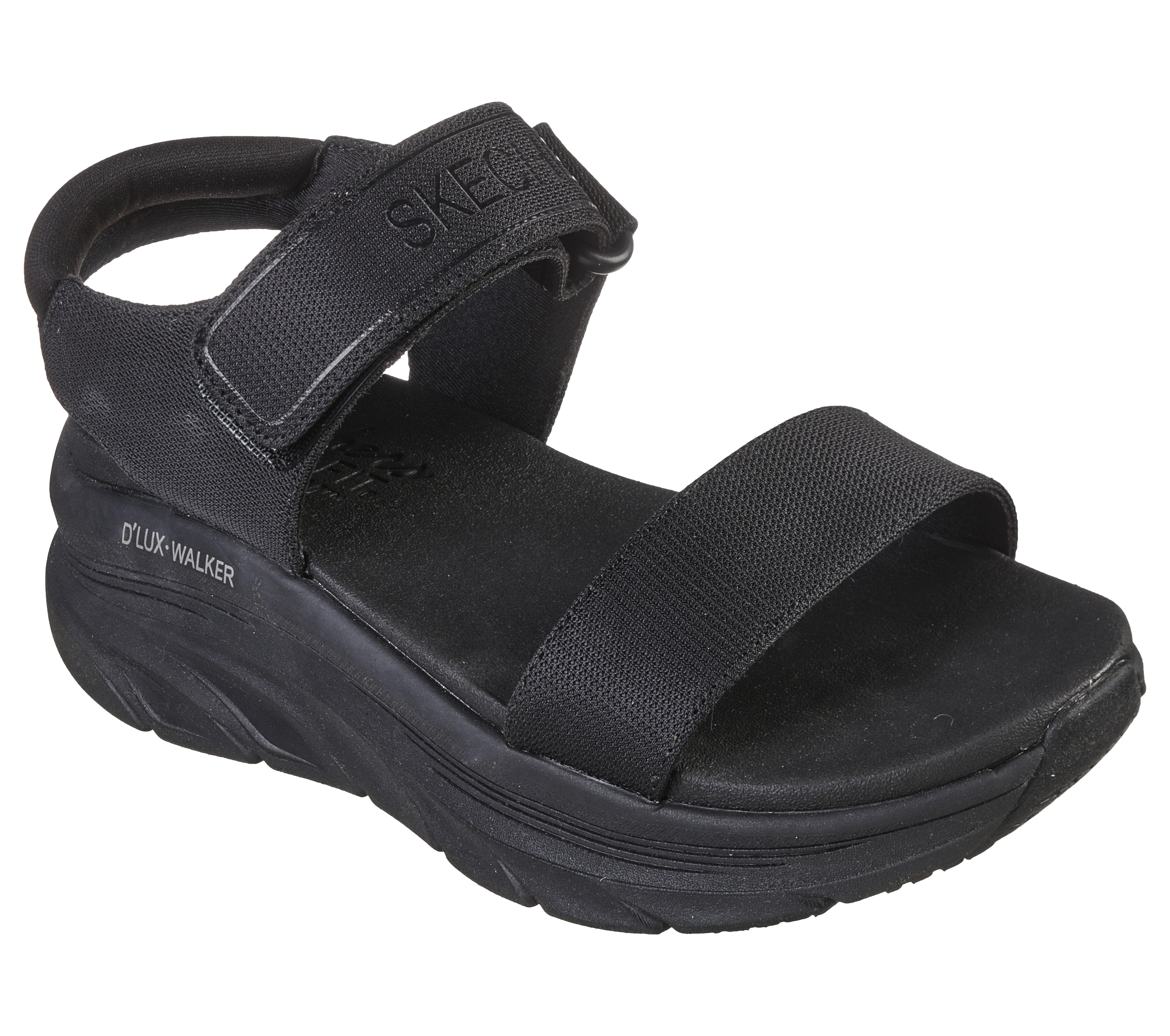 Skechers Relaxed Fit: D'Lux Walker - New Block en Negro, talla 36, Vegan