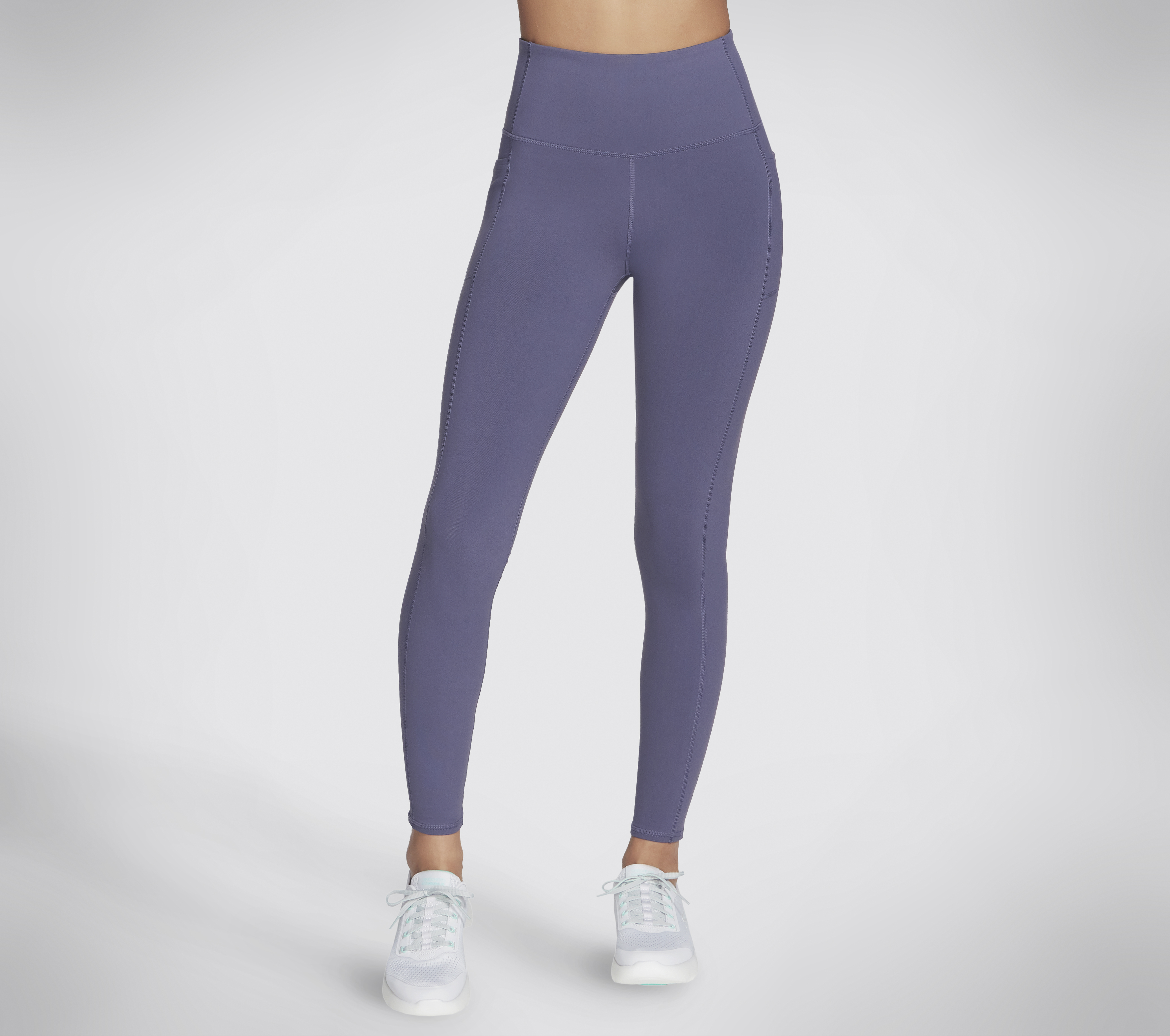 Skechers GO WALK High Waist Legging en Morado/Marengo, talla Media