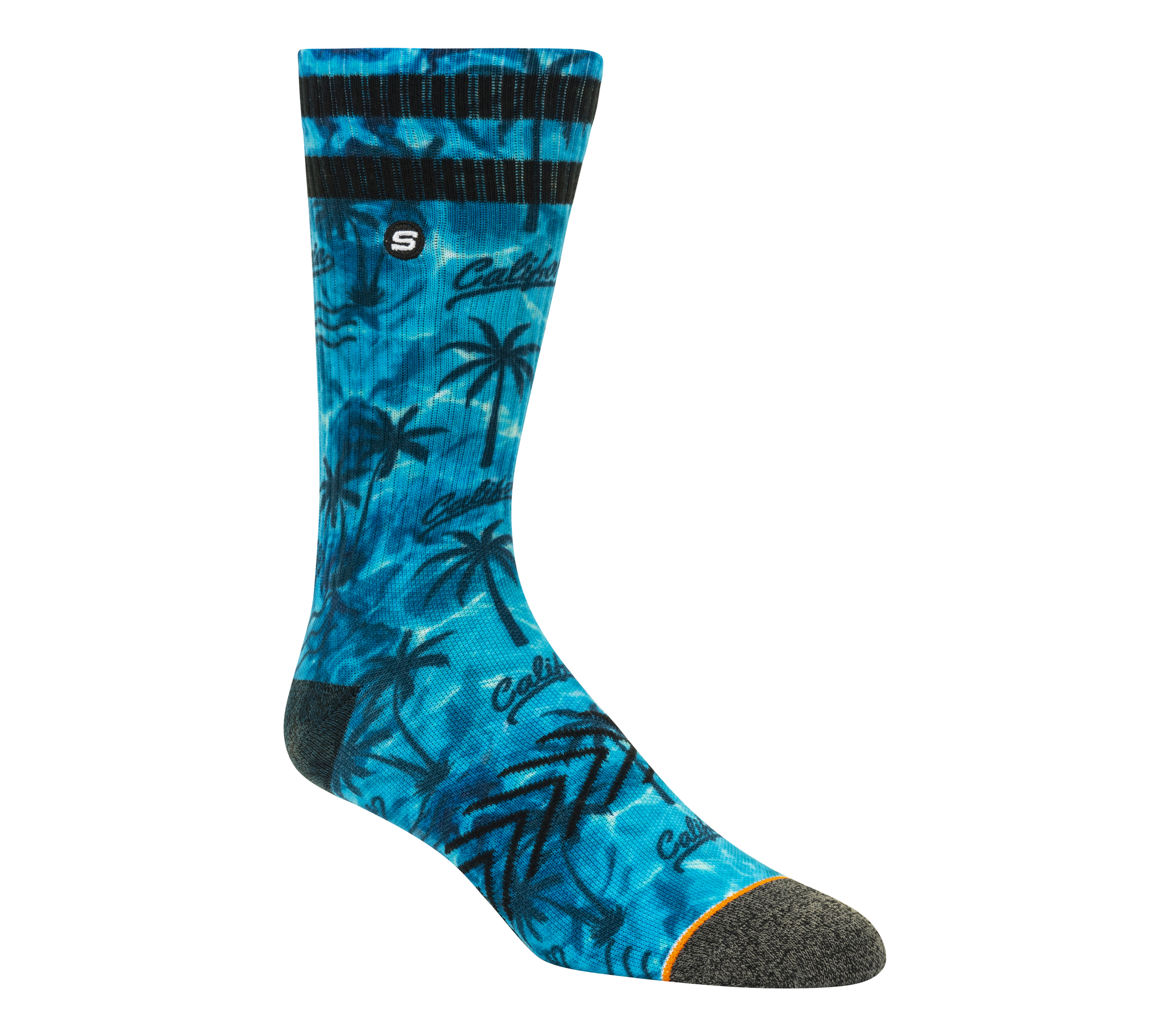 Skechers 1 Pack Palm Pool medias o calcetines? en Azul, talla Grande