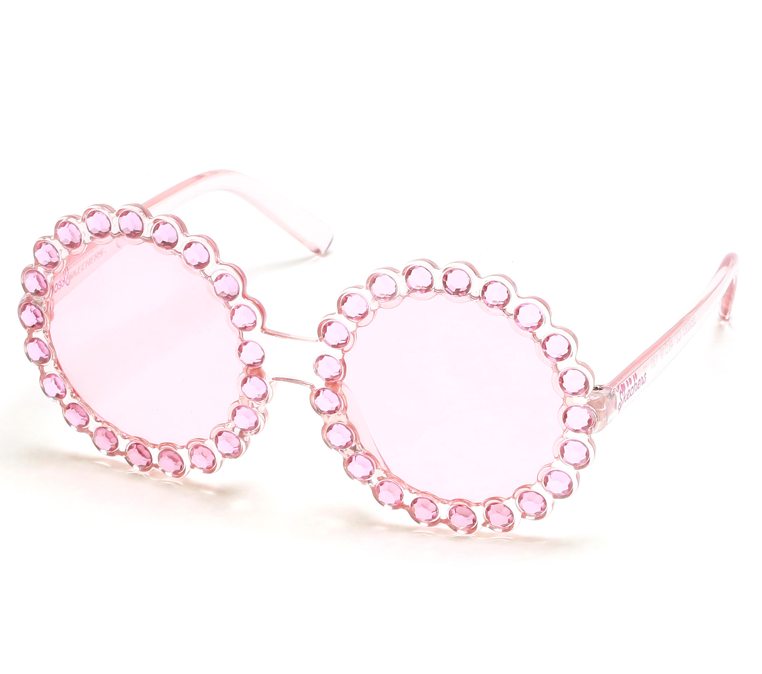 Skechers Round Rhinestone gafas de sol en Rosa