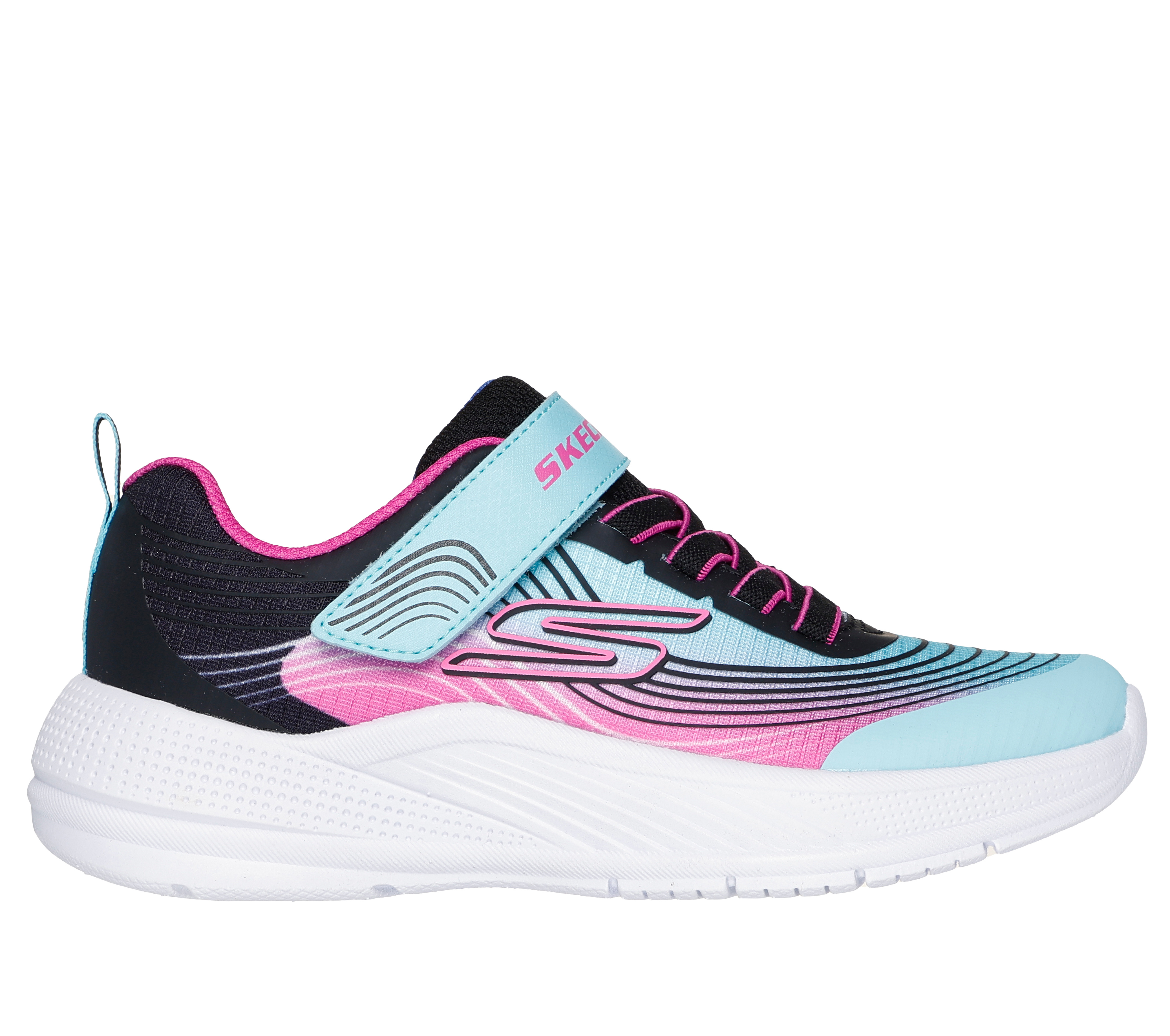 Skechers niña Microspec Advance en Agua/Morado, talla 28