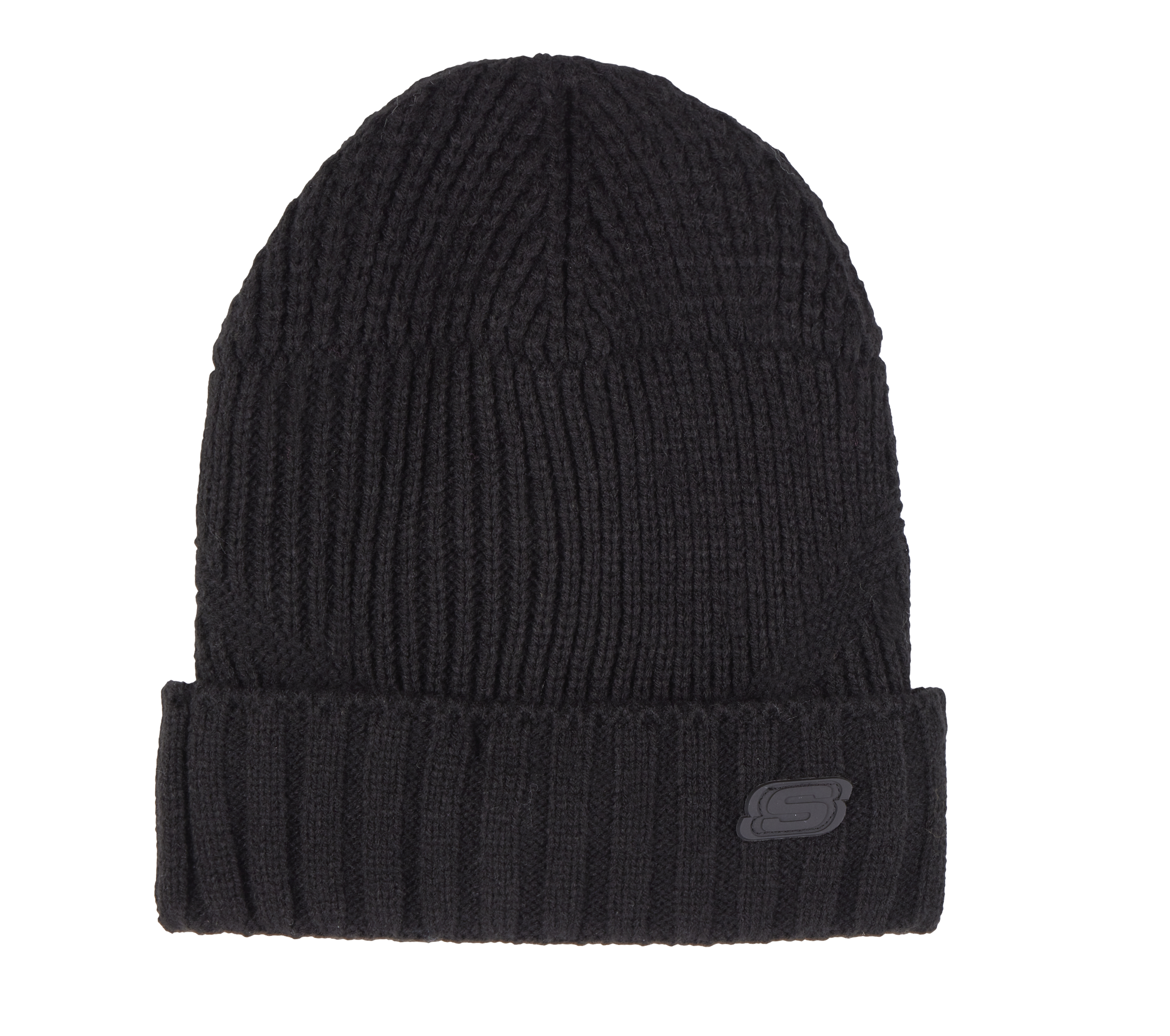 Skechers Mixed Rib Knit Beanie en Negro