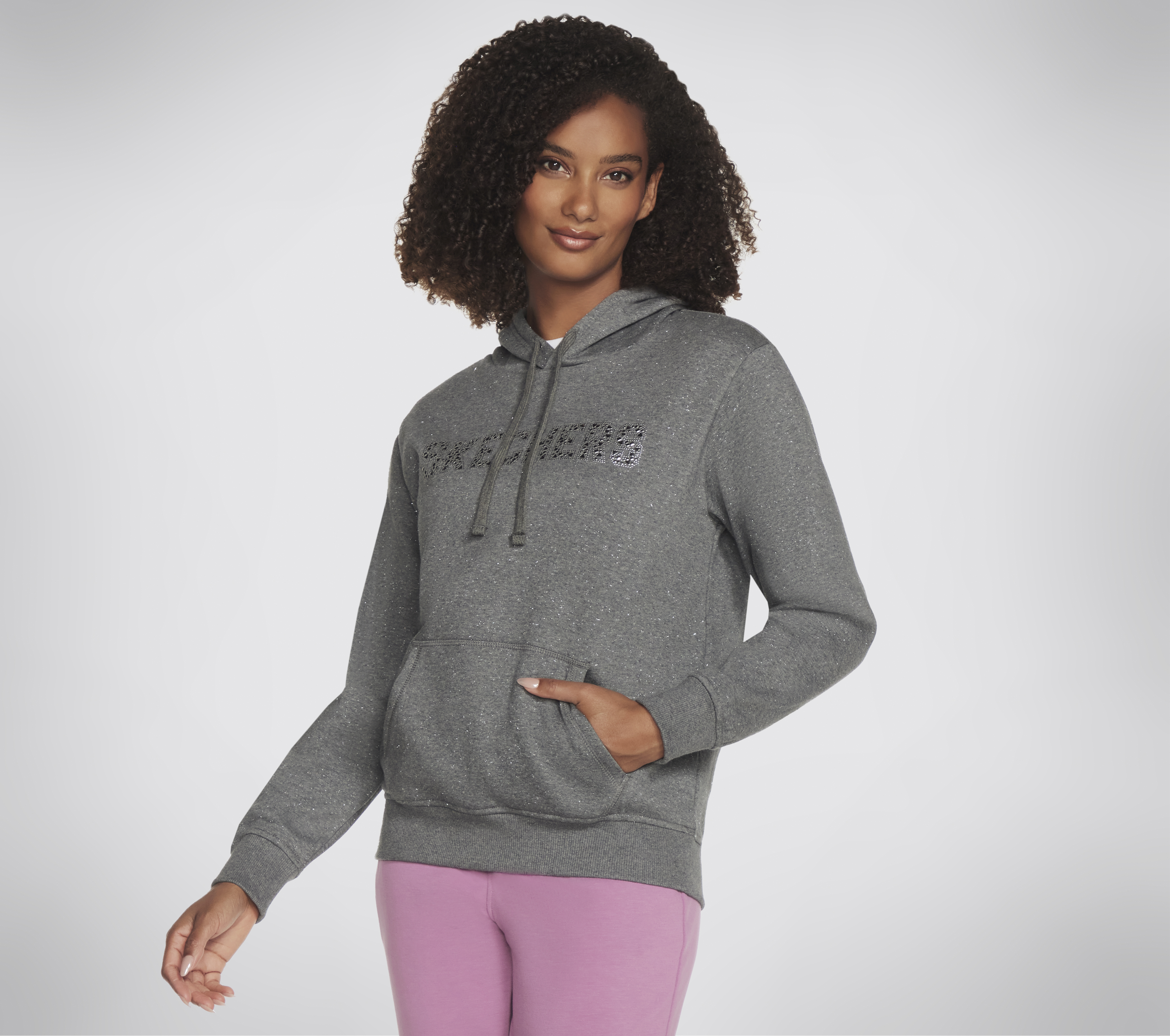 Skechers Skech-Sweats Shine sudadera en Marengo/Plata, talla XL