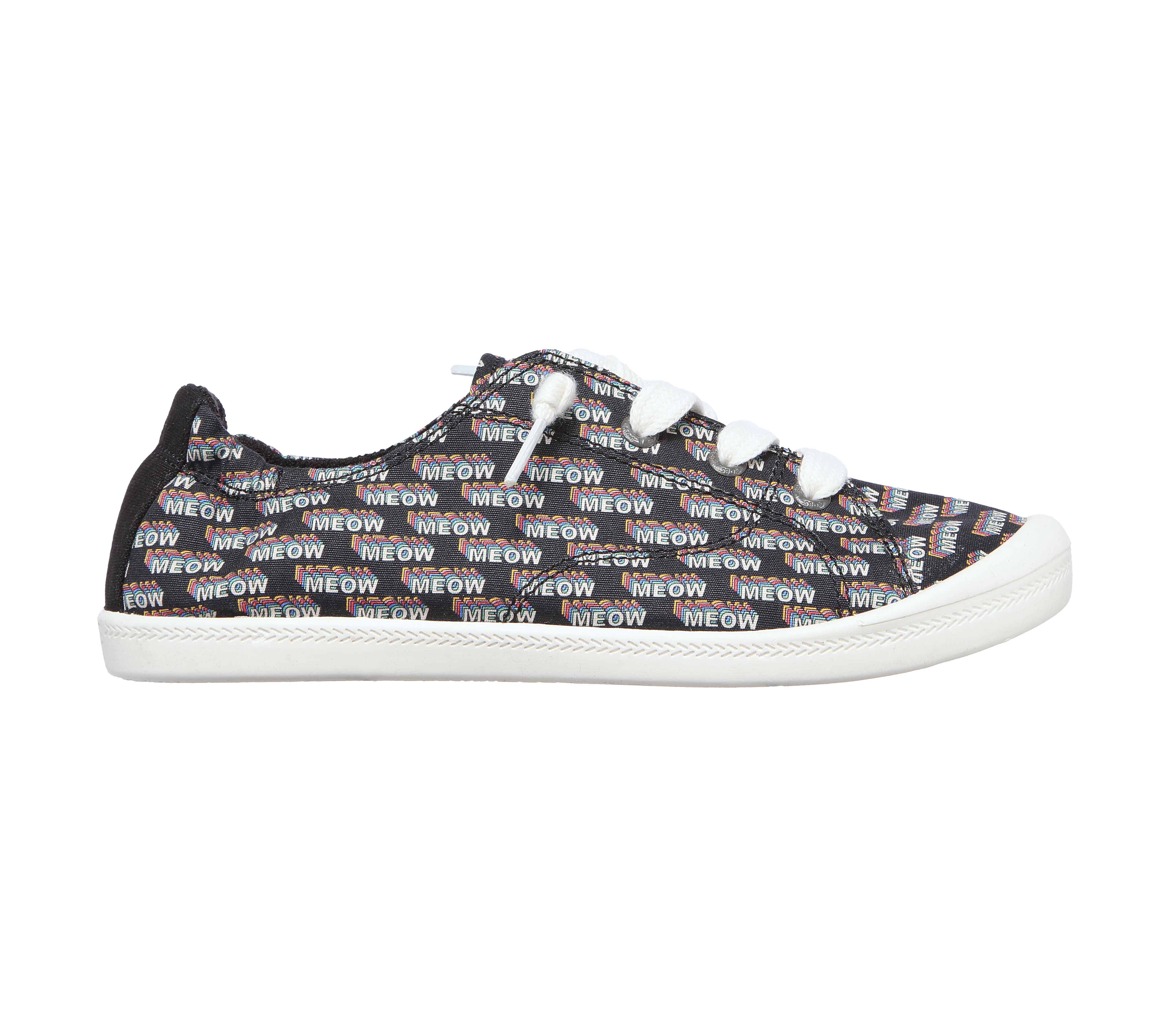 Skechers BOBS Beach Bingo - Pow Meow en Negro, talla 36, Vegan