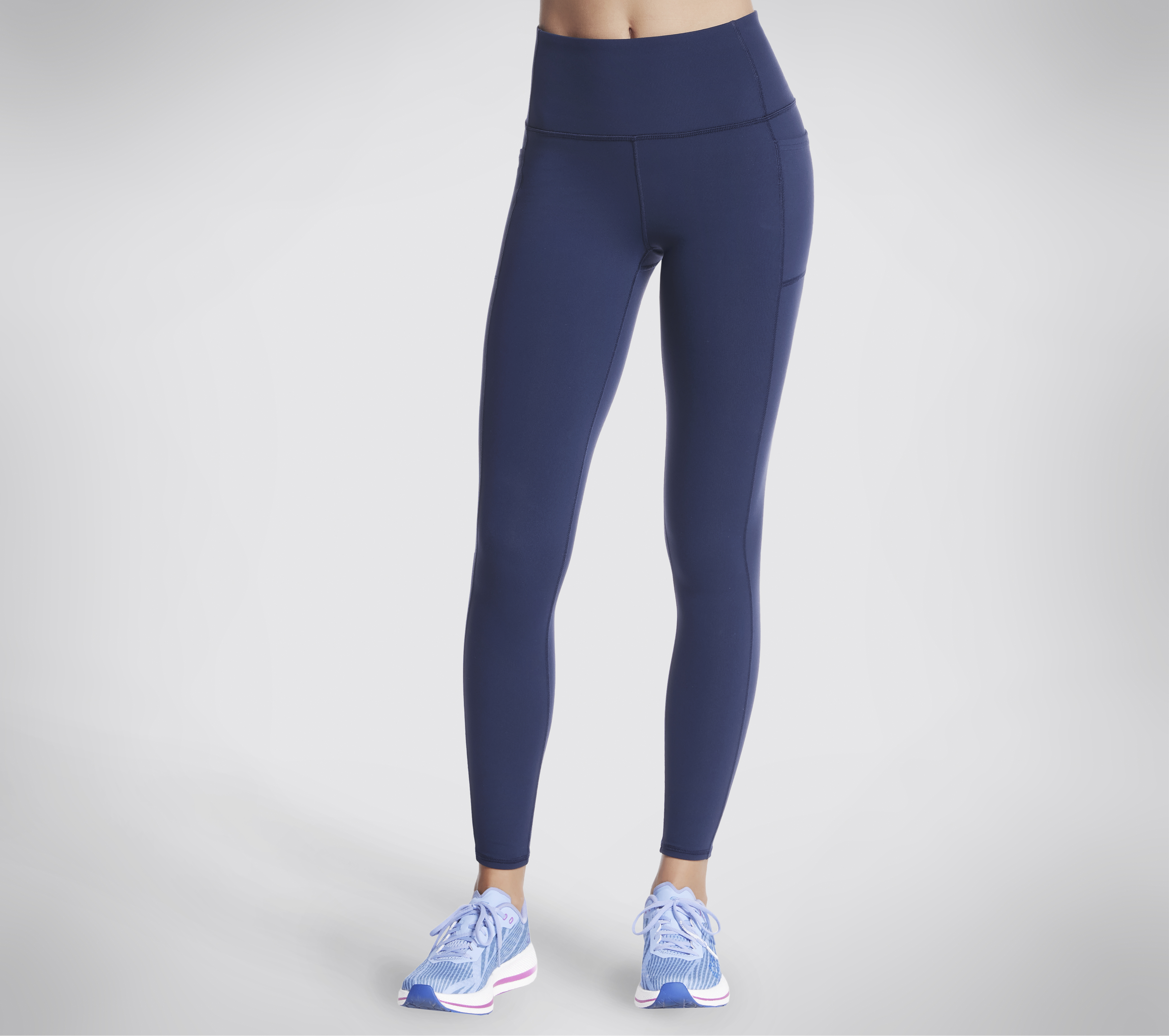 Skechers GO WALK High Waist Legging en Navy, talla XS