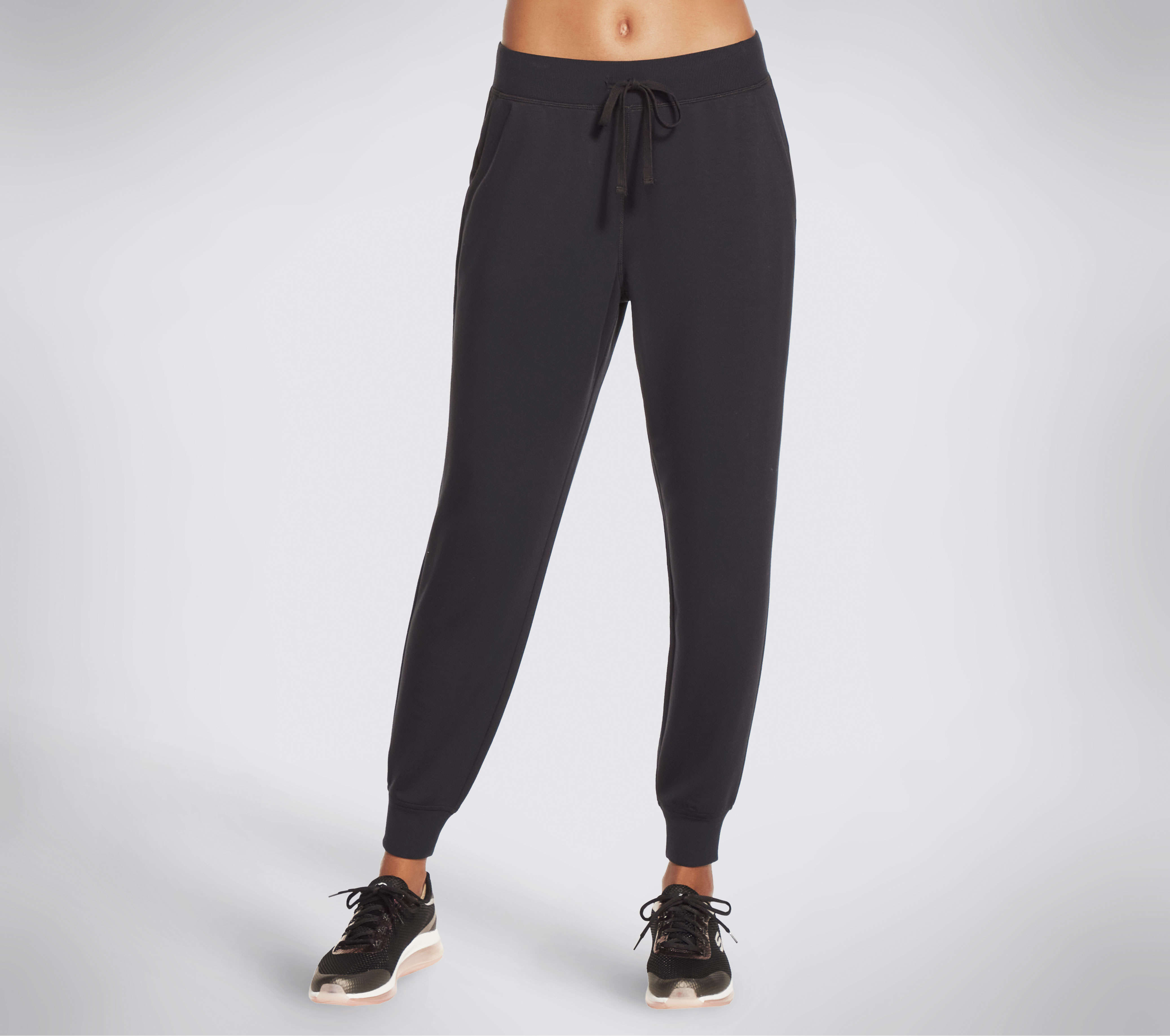 Skechers SKECHLUXE Restful pantalones jogger en Negro, talla XS