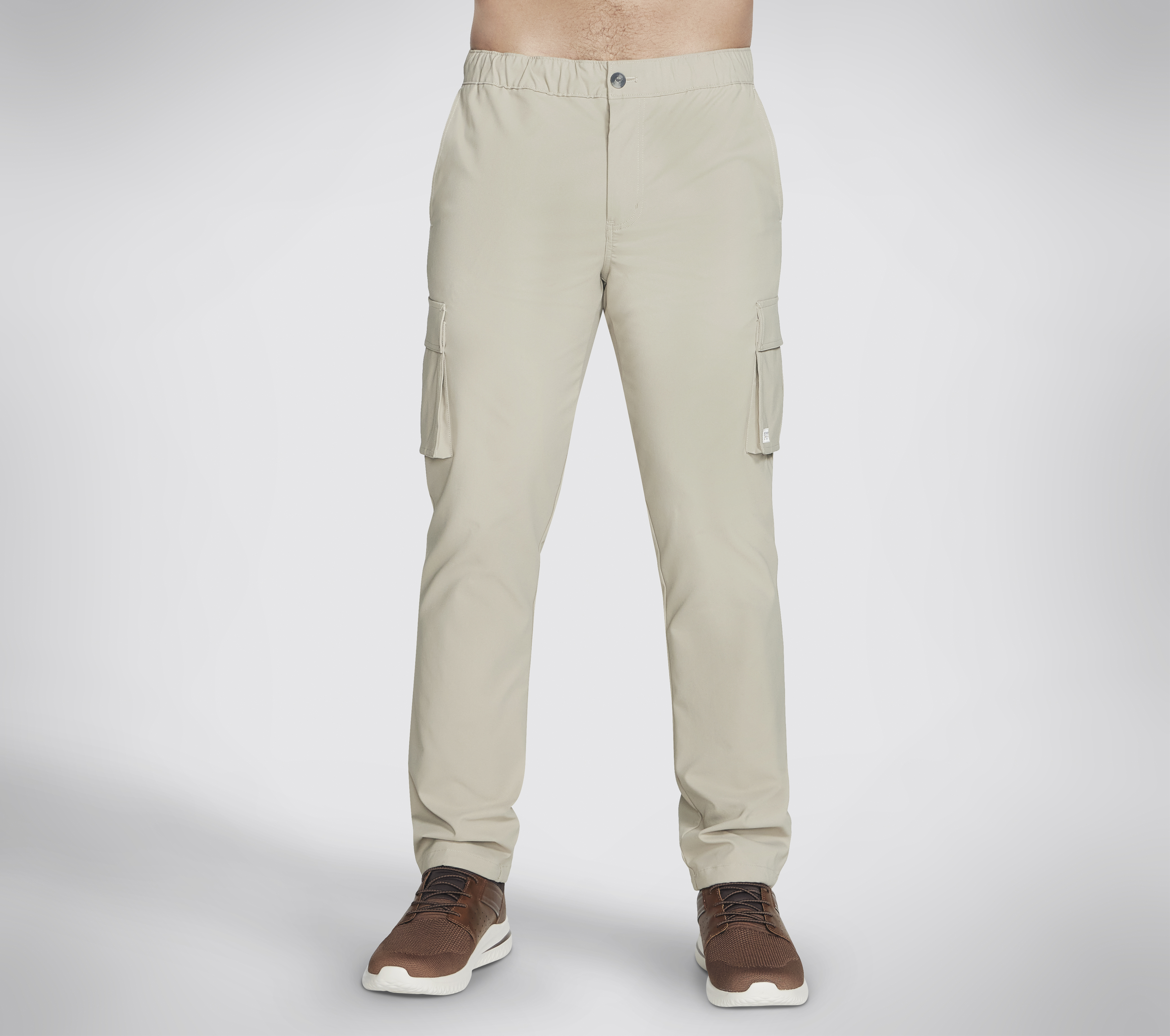 Skechers Twill Downtown Solid Cargo Pant en Natural, talla Pequeña