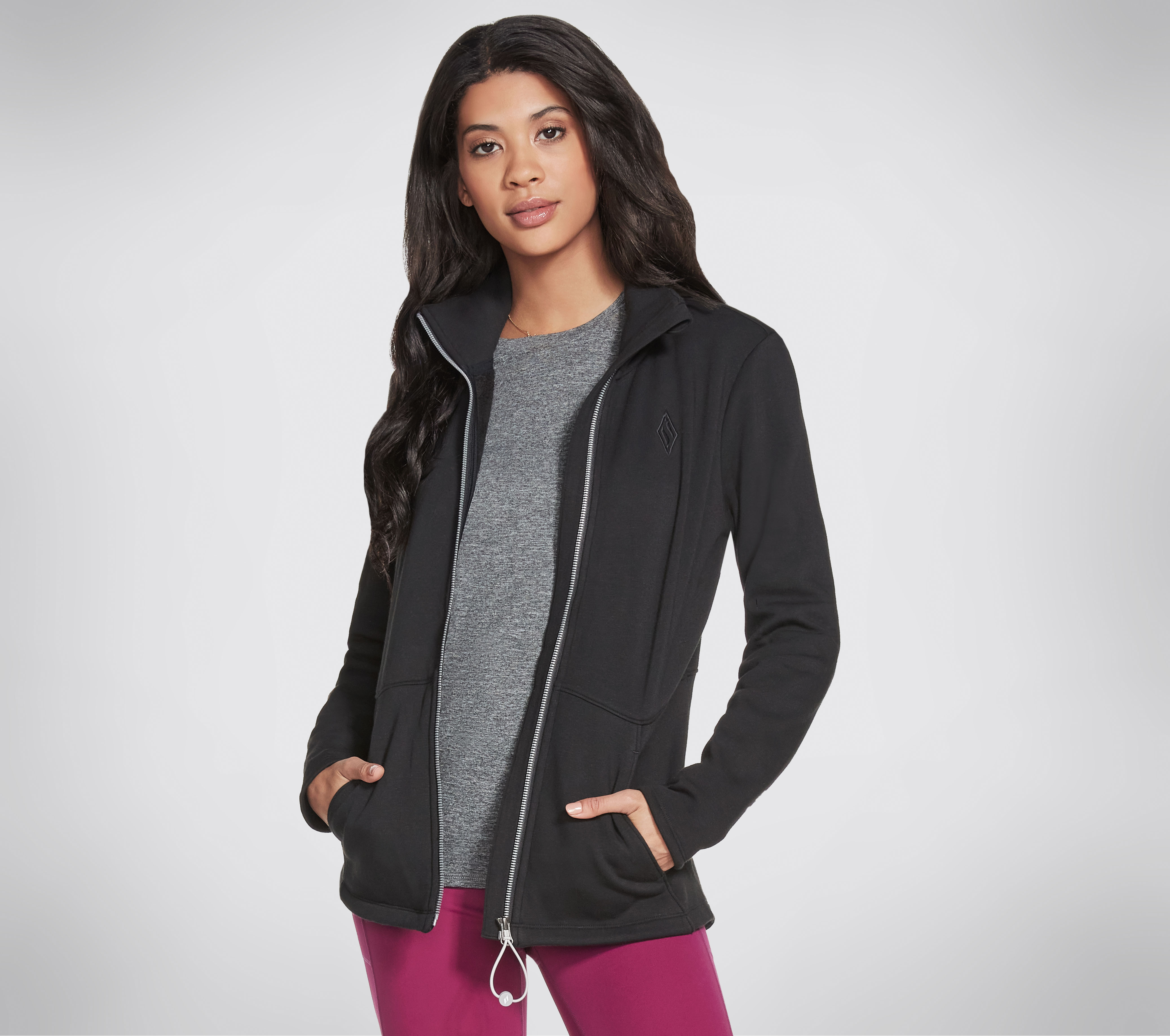 Skechers GO SNUGGLE chaqueta en Negro, talla XS